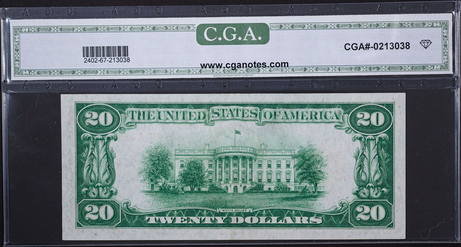 CGA-67 1928 $20 Gold Certificate - 2