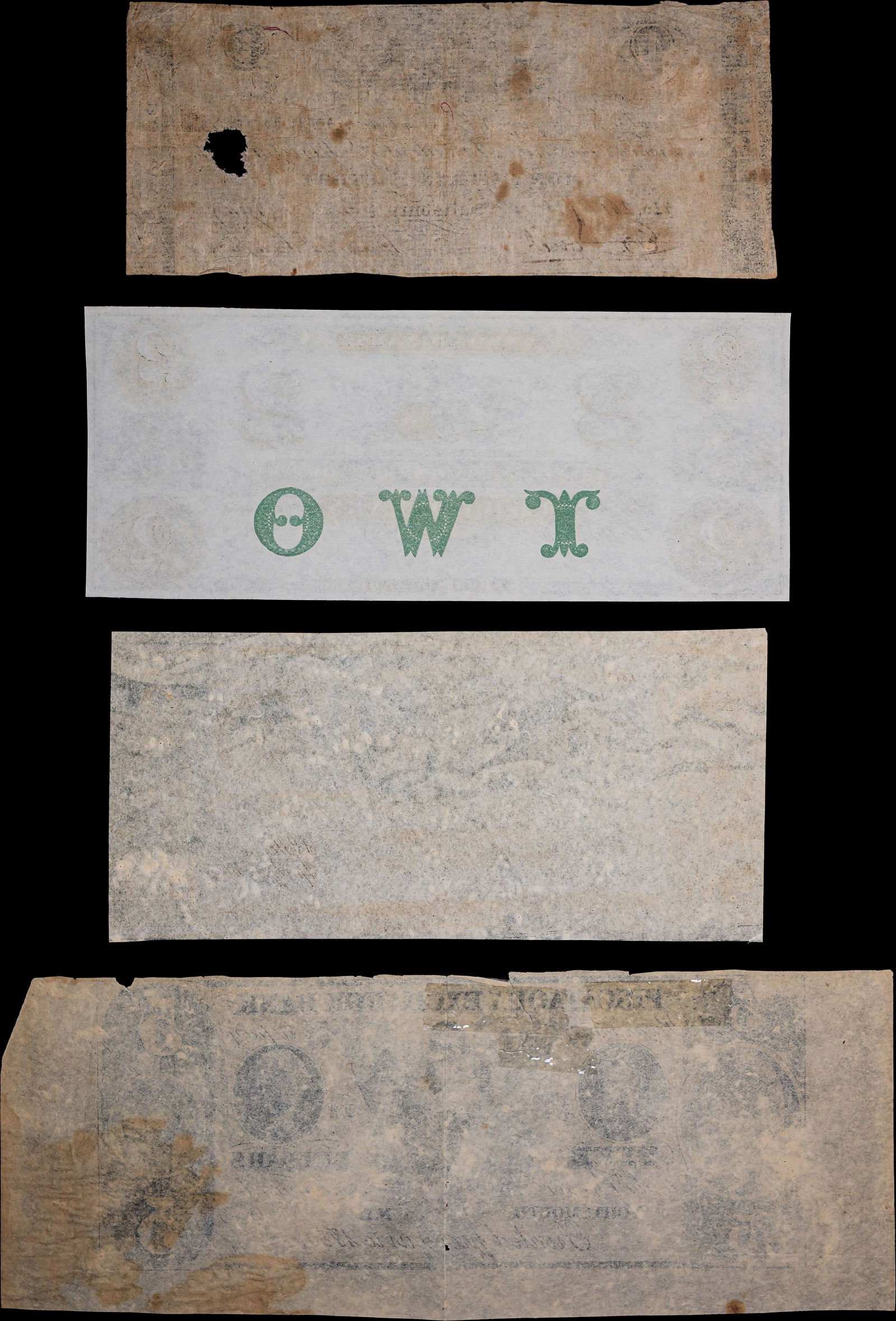 Group of Four Different Obsolete Notes - 2