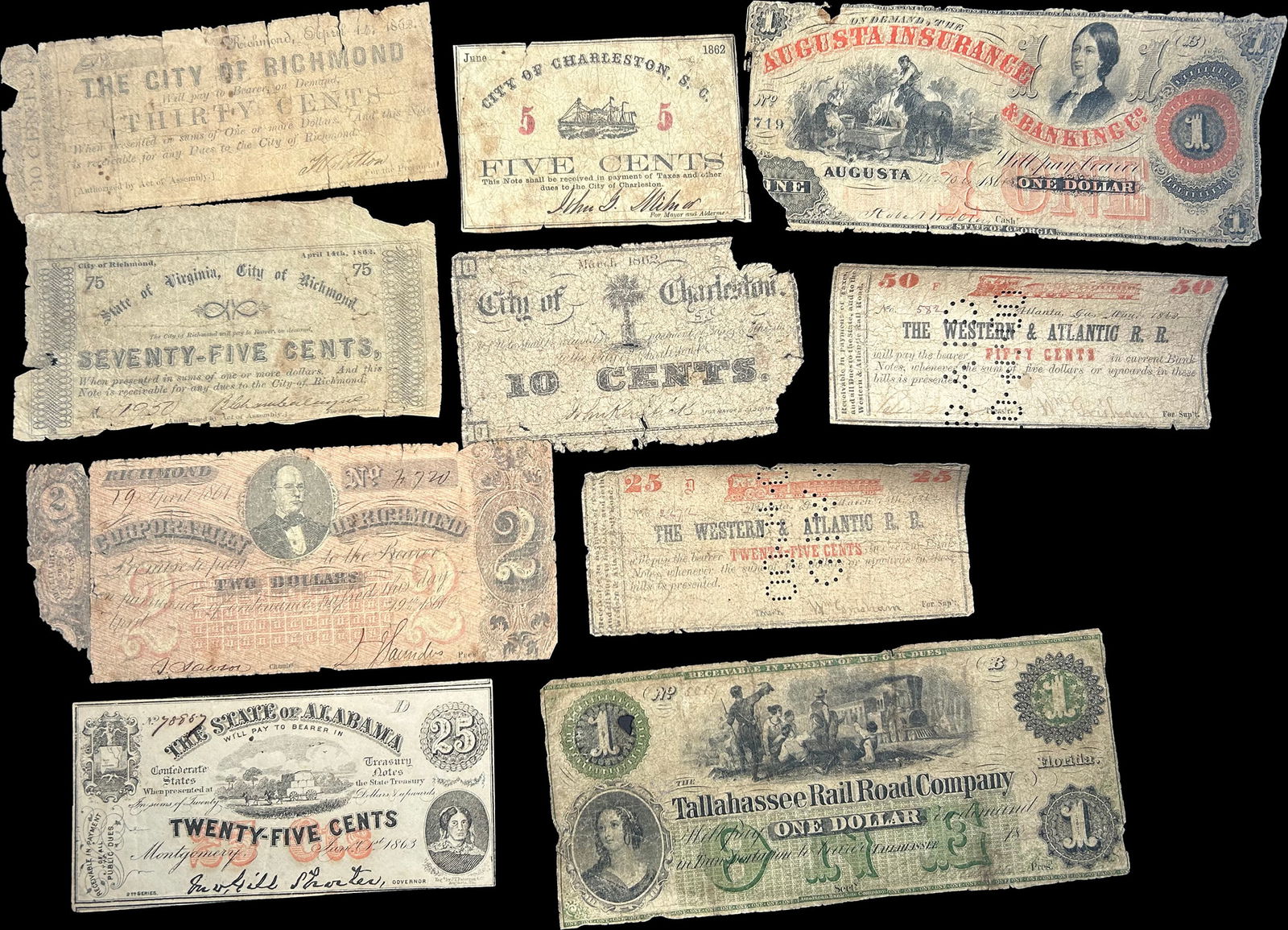 Assorted Civil War Southern State Issues (1 of 1)