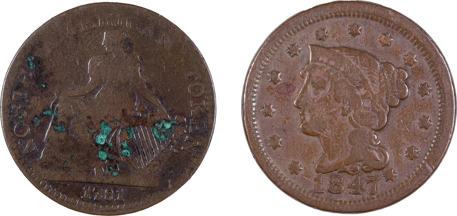 North American Token and Scarce Large Cent (1 of 2)