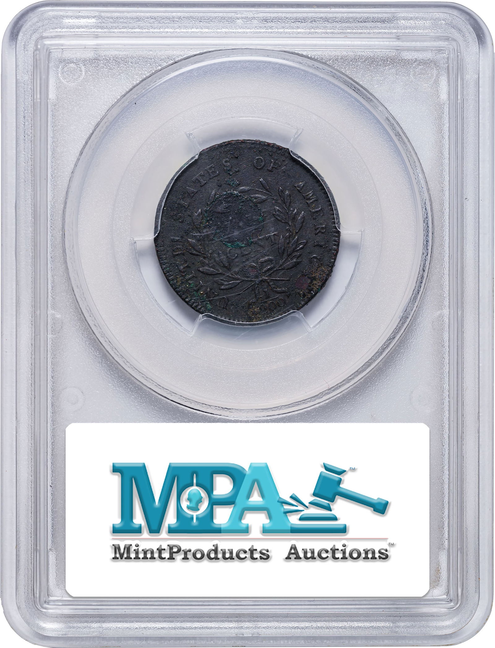 PCGS AU Details 1797 Plain Edge Half Cent - 2