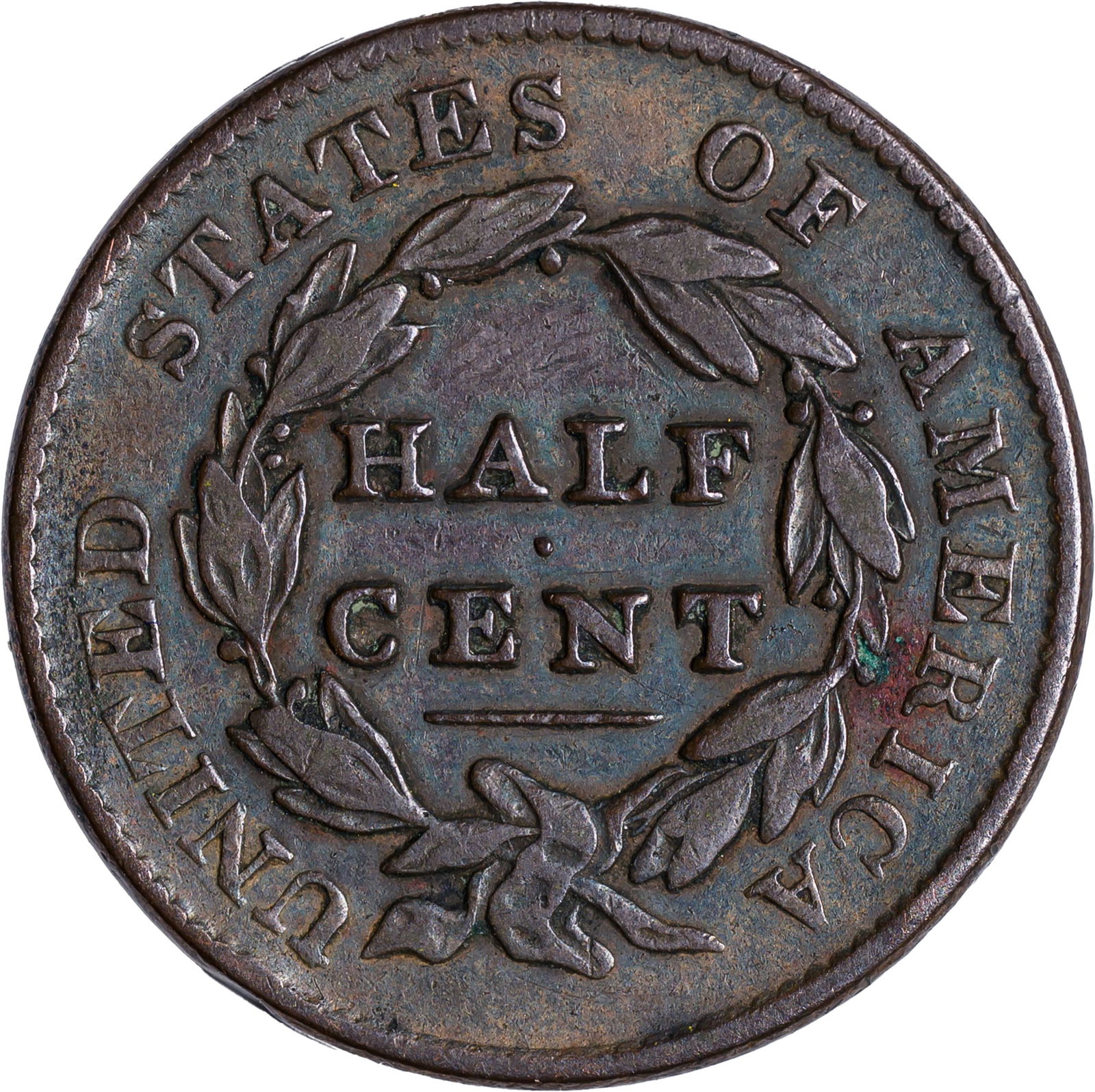 VF-25 1828 Half Cent - 2