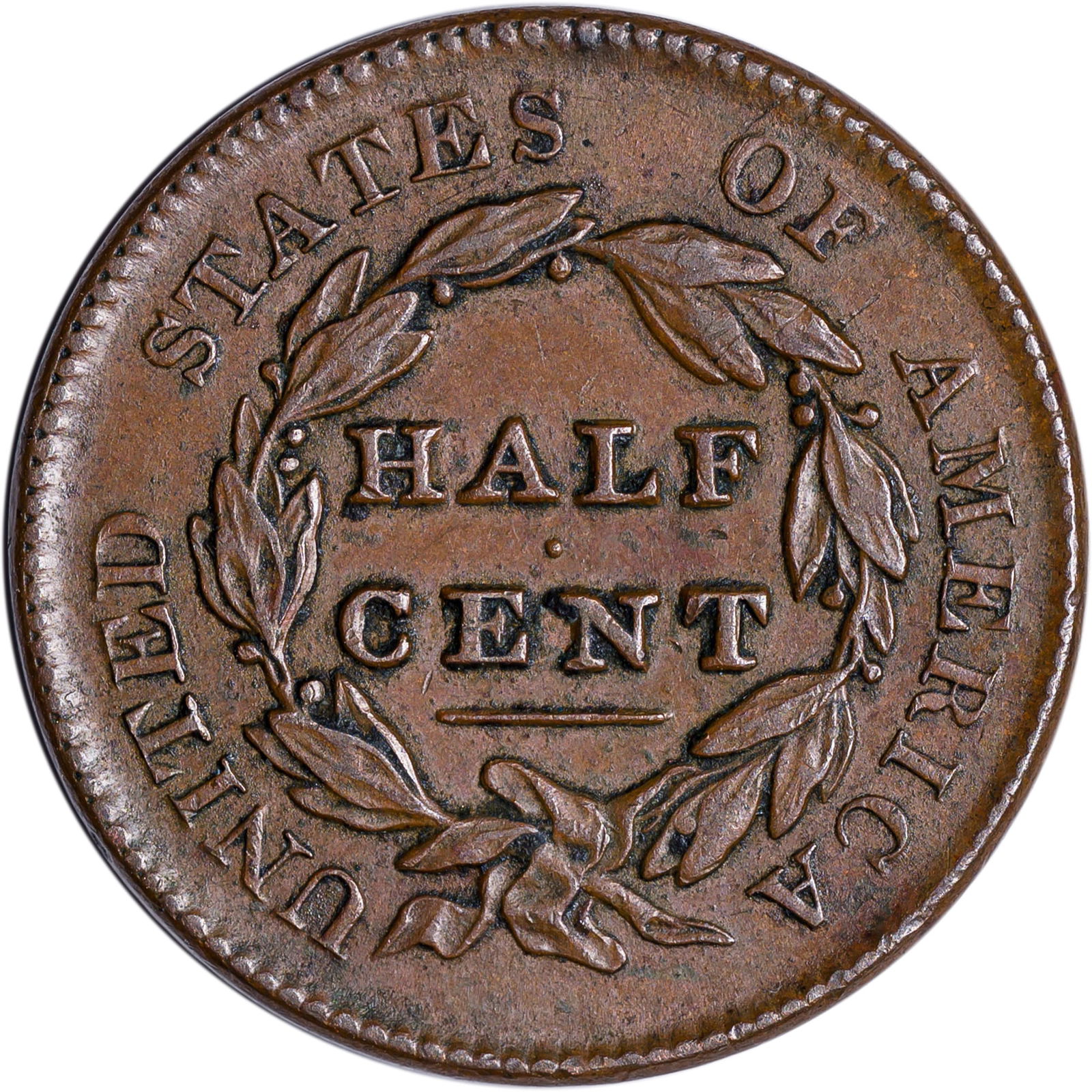 EF-45 1829 Half Cent - 2