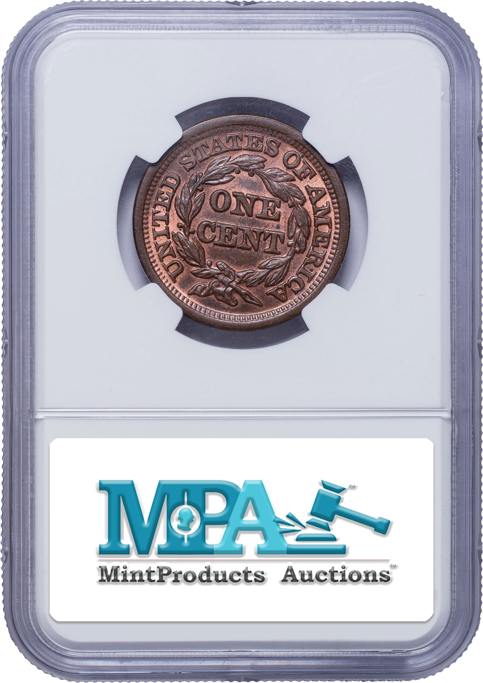 NGC MS-64+ BN CAC 1849 Large Cent - 2