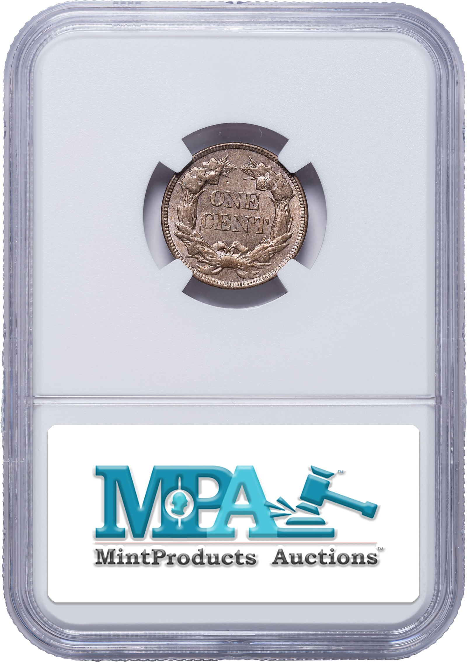 NGC MS-62 1857 Flying Eagle Cent - 2