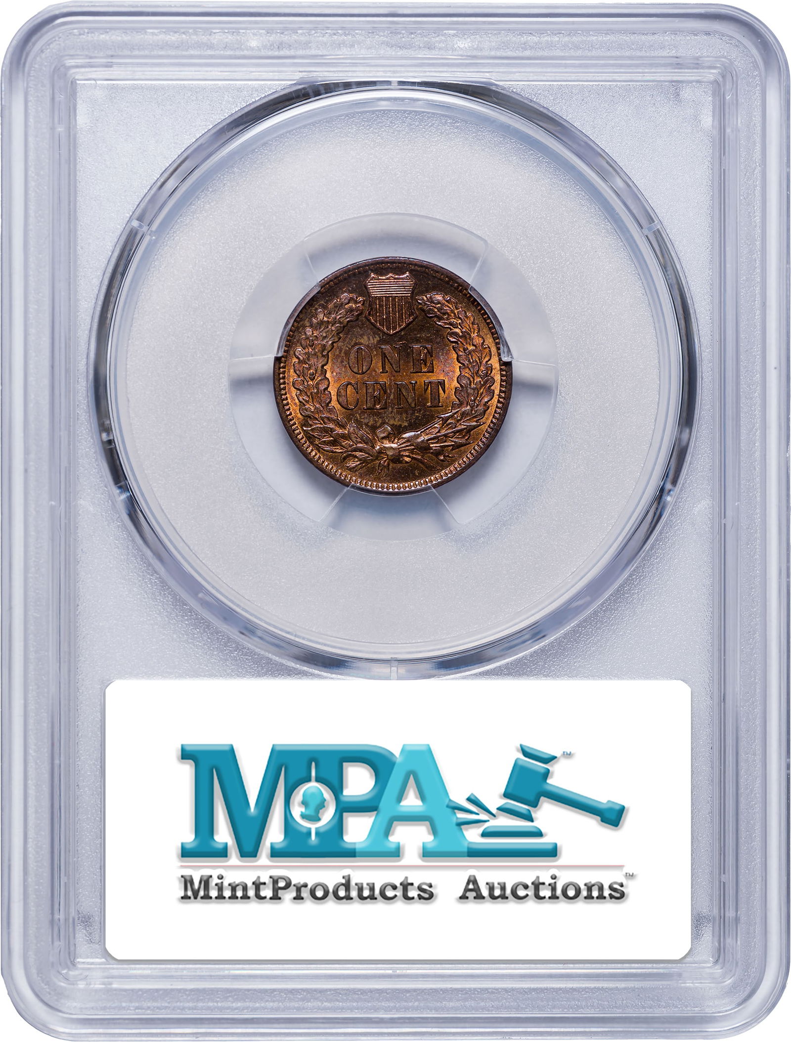 PCGS MS-63 RB 1904 Indian Cent - 2