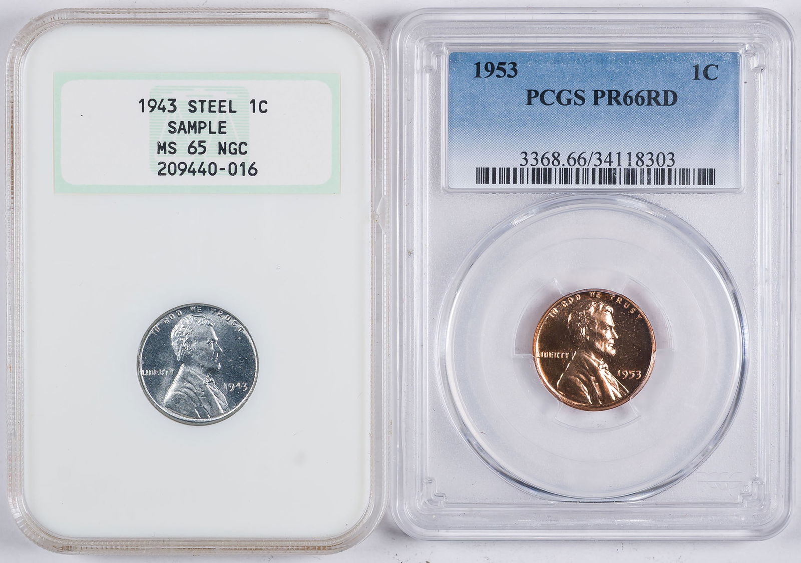Certified Lincoln Cent Pair (1 of 2)
