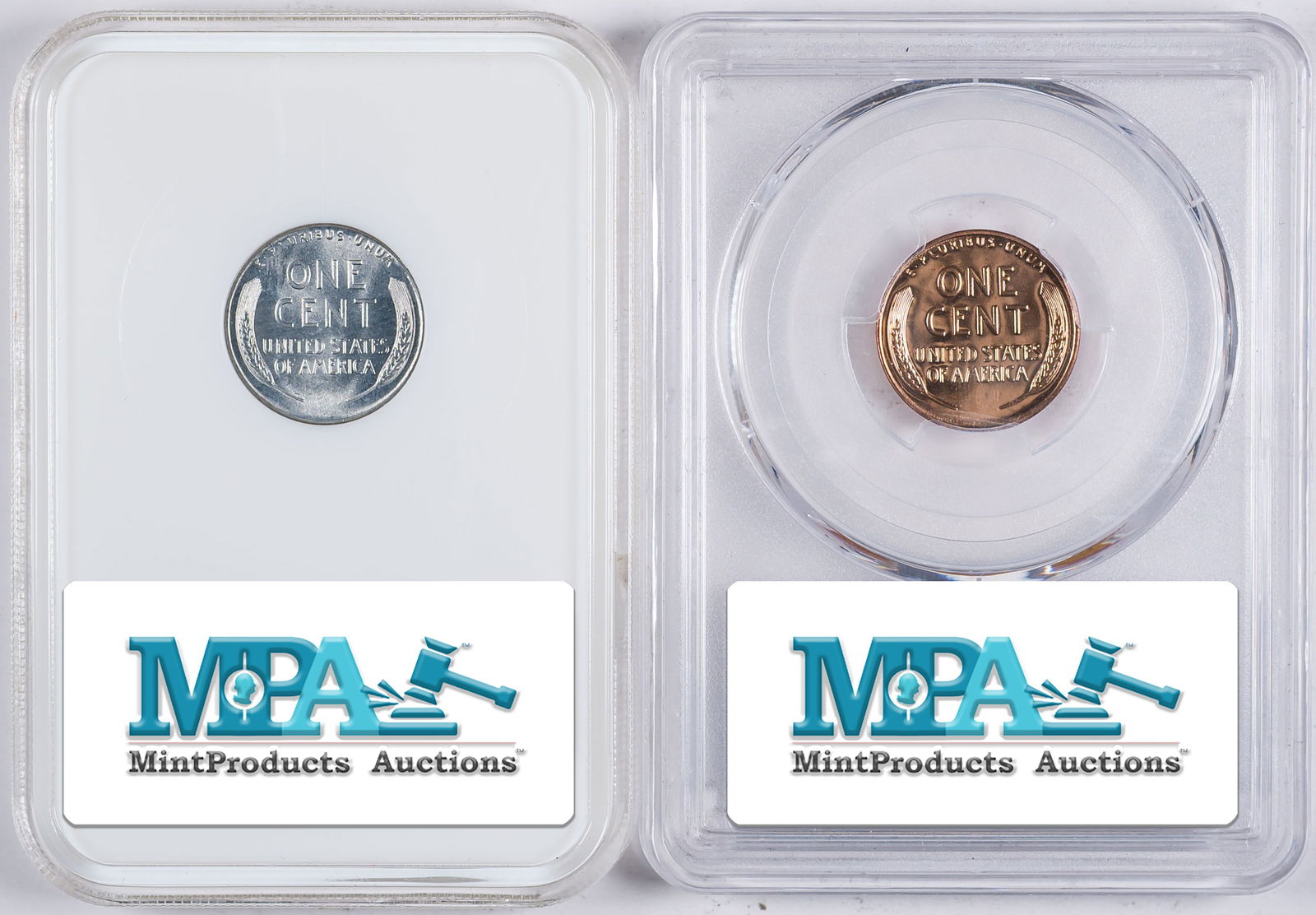 Certified Lincoln Cent Pair - 2