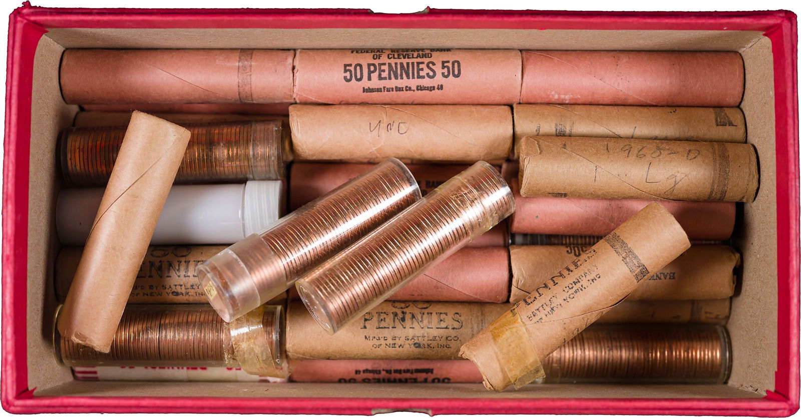 35 Rolls Of BU Lincoln Memorial Cents (1 of 1)