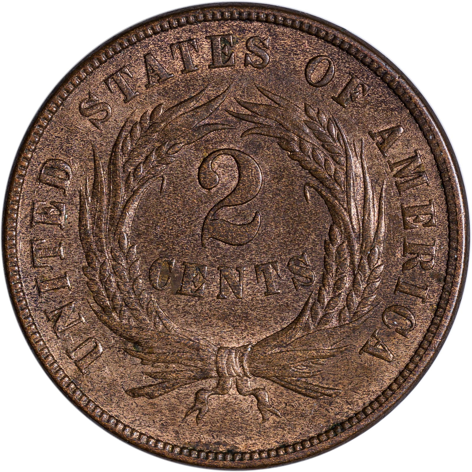 BU-60 RB 1870 Two Cent Piece - 2