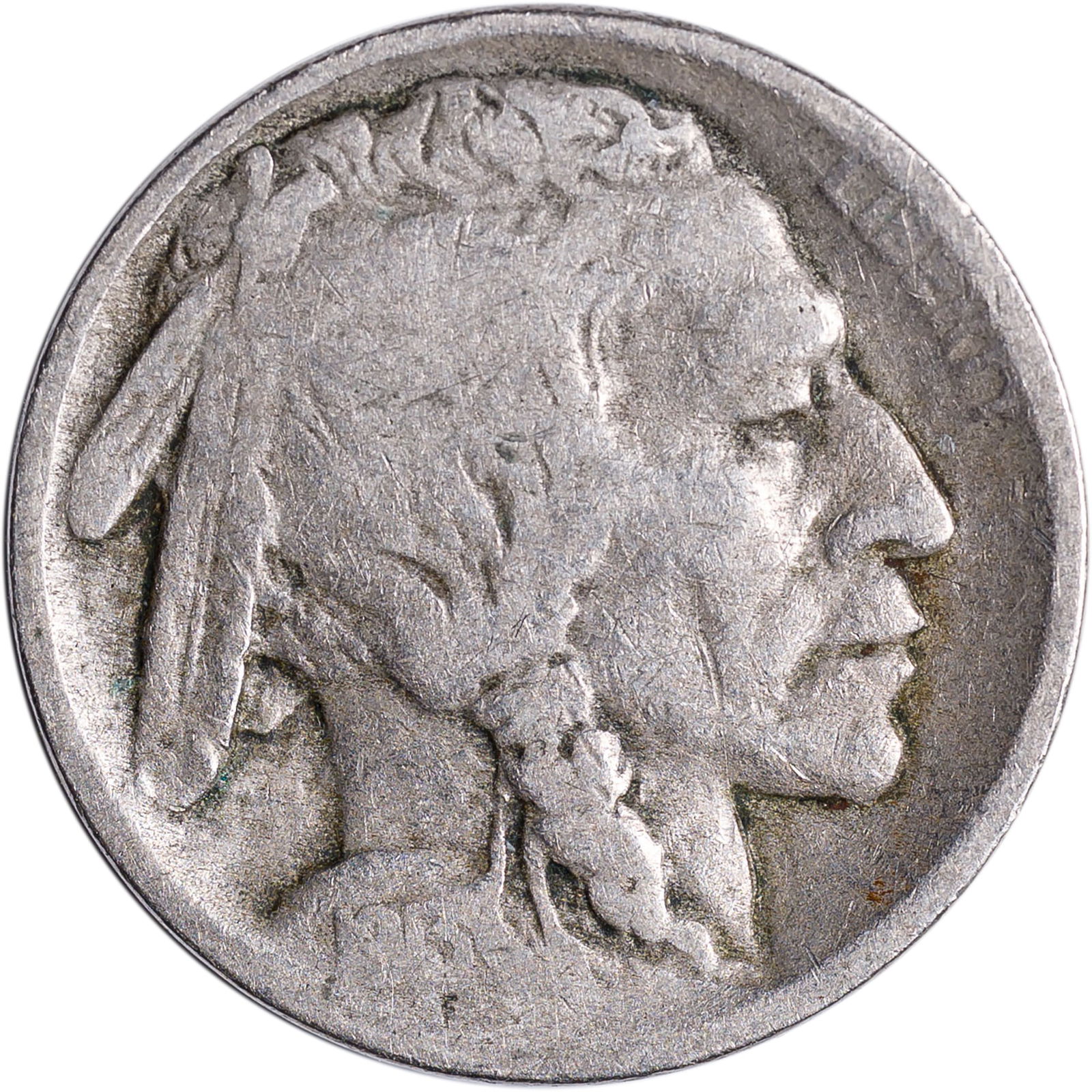 G+-6 1913-S Type II Buffalo Nickel: A problem free example of this key issue.