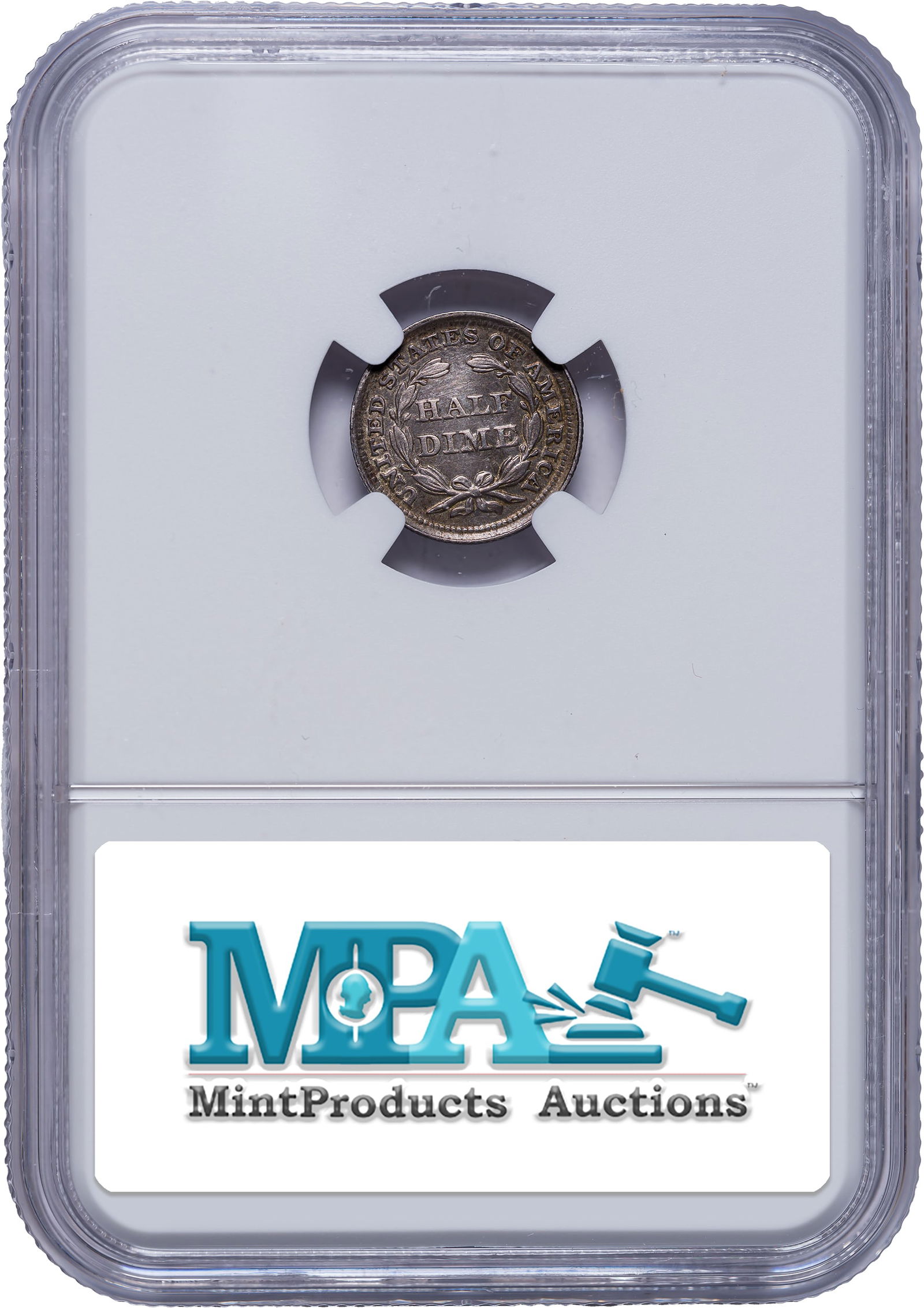 NGC AU Details 1853 Arrows Half Dime - 2