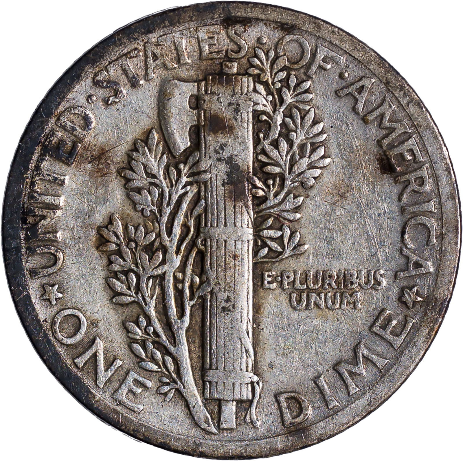 F-12 1921 Mercury Dime - 2