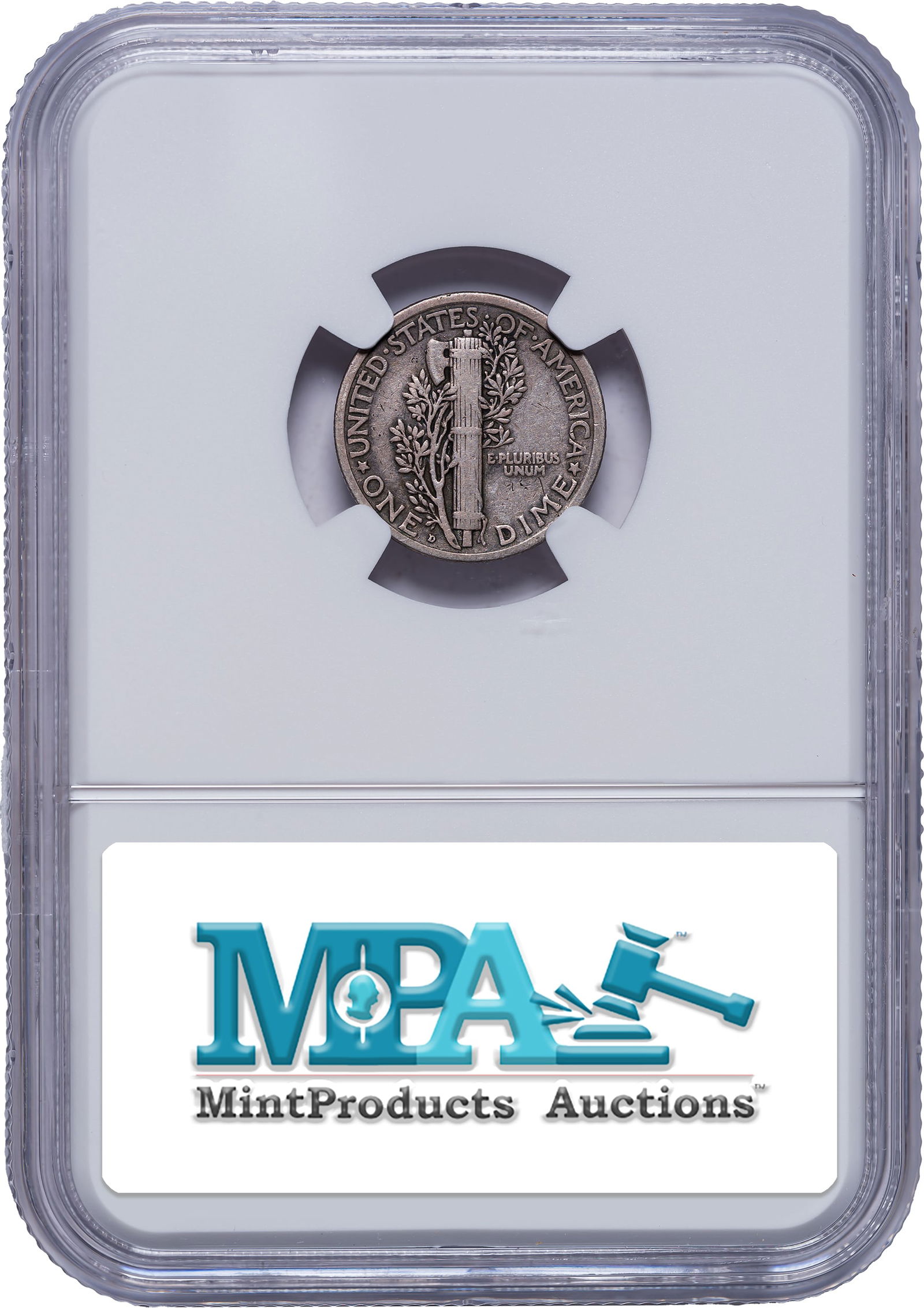 NGC VF-20 1921-D Mercury Dime - 2