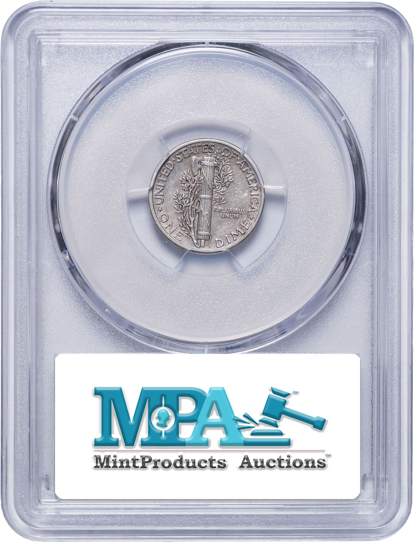 PCGS EF-45 1942/1 Overdate Mercury Dime - 2