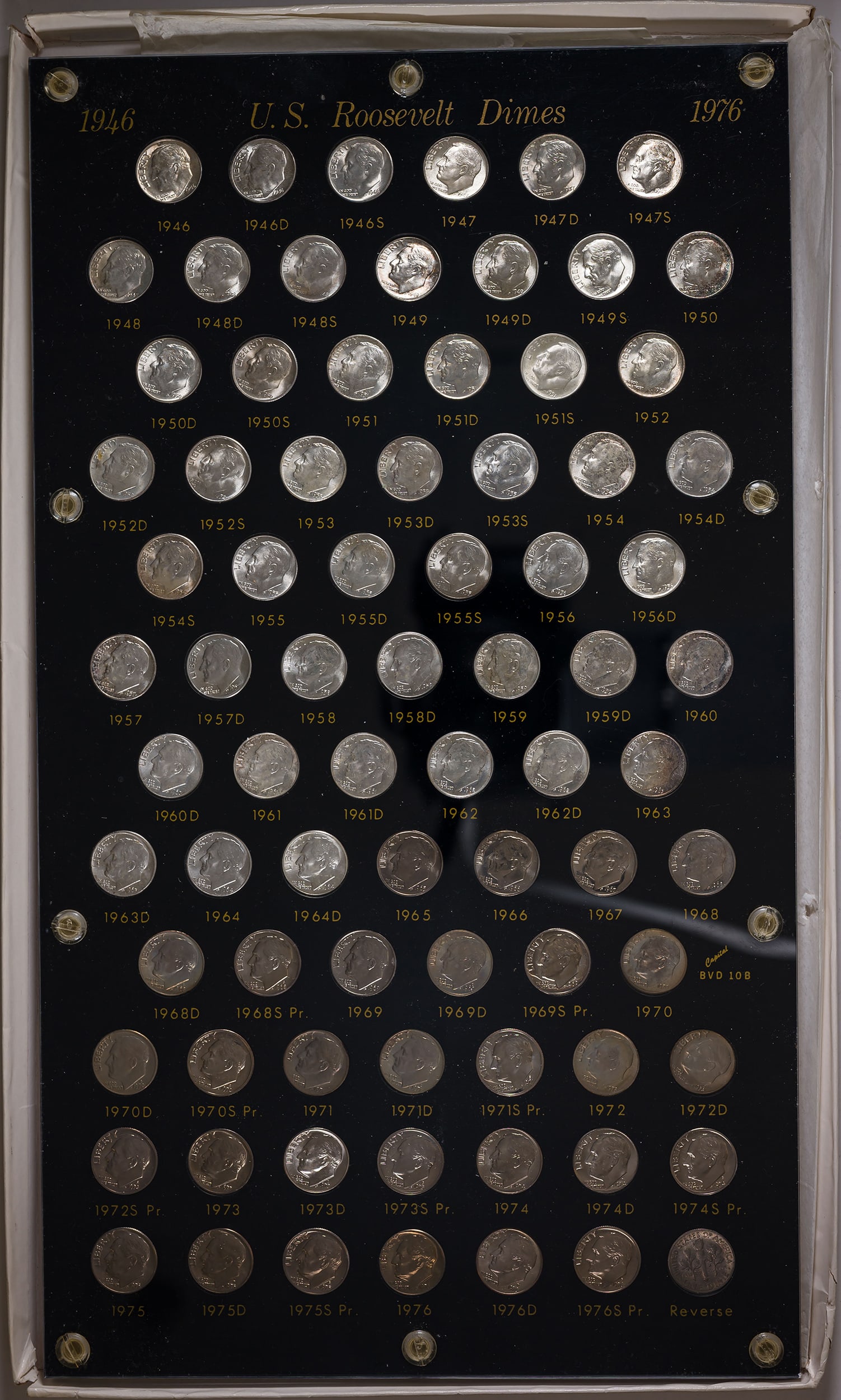 1946-76 P-D-S BU/Proof Roosevelt Dime Set (1 of 2)