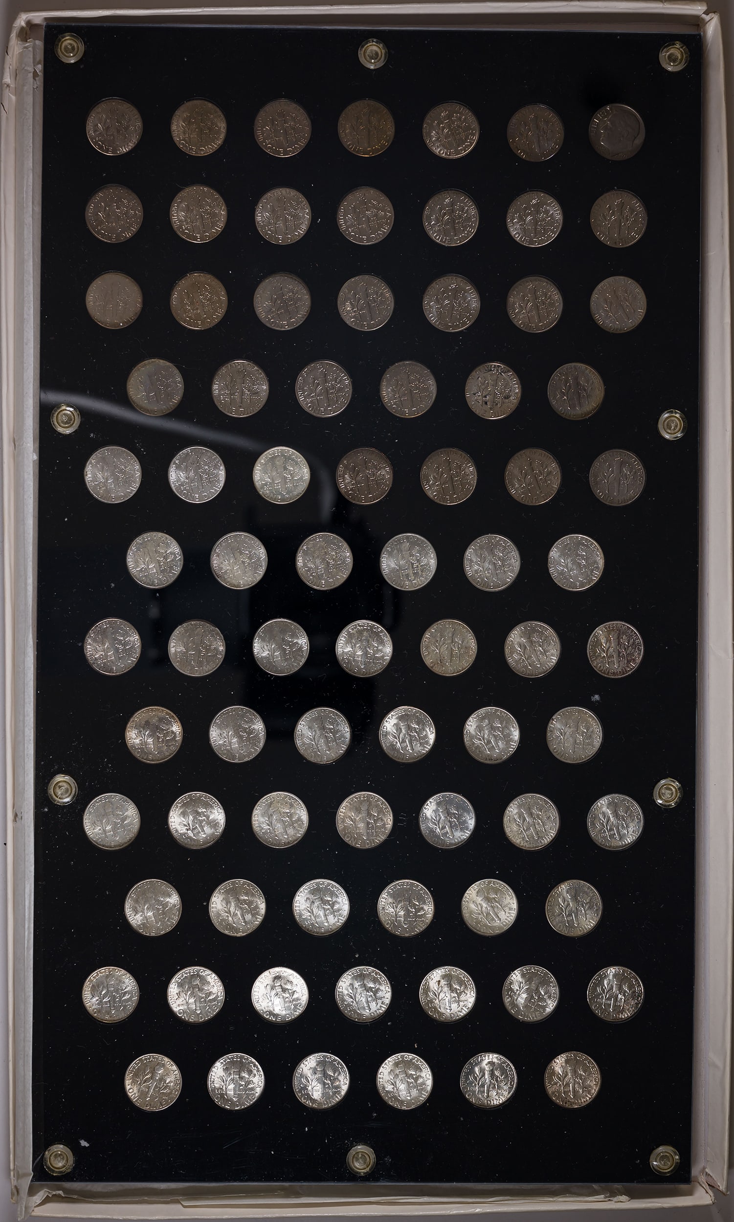 1946-76 P-D-S BU/Proof Roosevelt Dime Set - 2