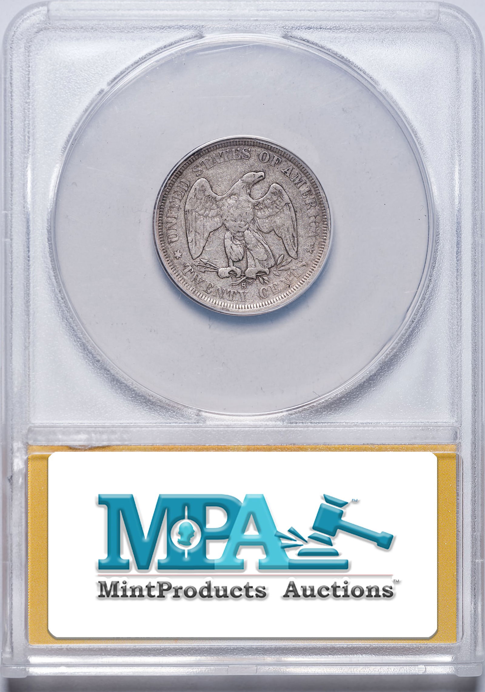 ANACS VF-20 1875-S Twenty Cents - 2