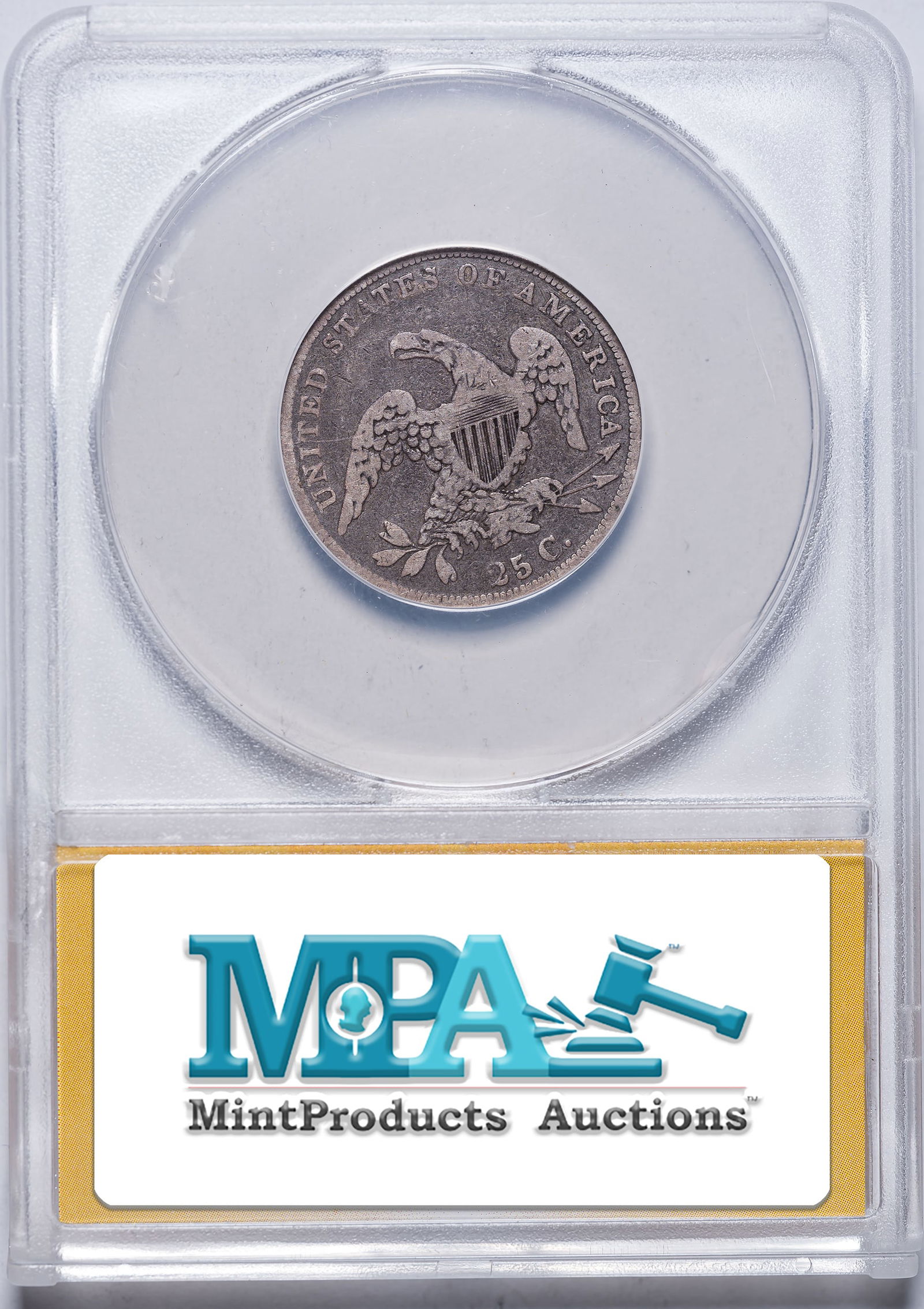 ANACS VG-8 1835 Bust Quarter - 2