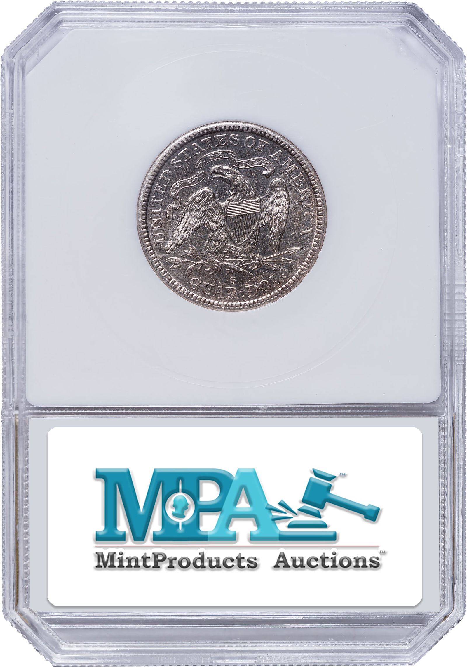 PCI MS-63 1877-S Seated Quarter - 2