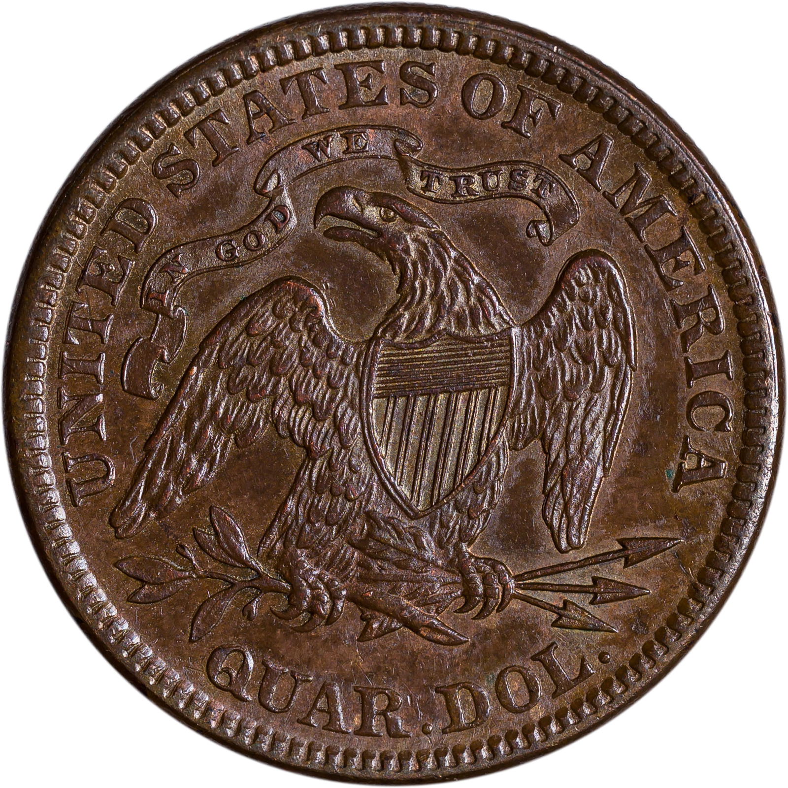 BU-60 Details 1879 Seated Quarter - 2