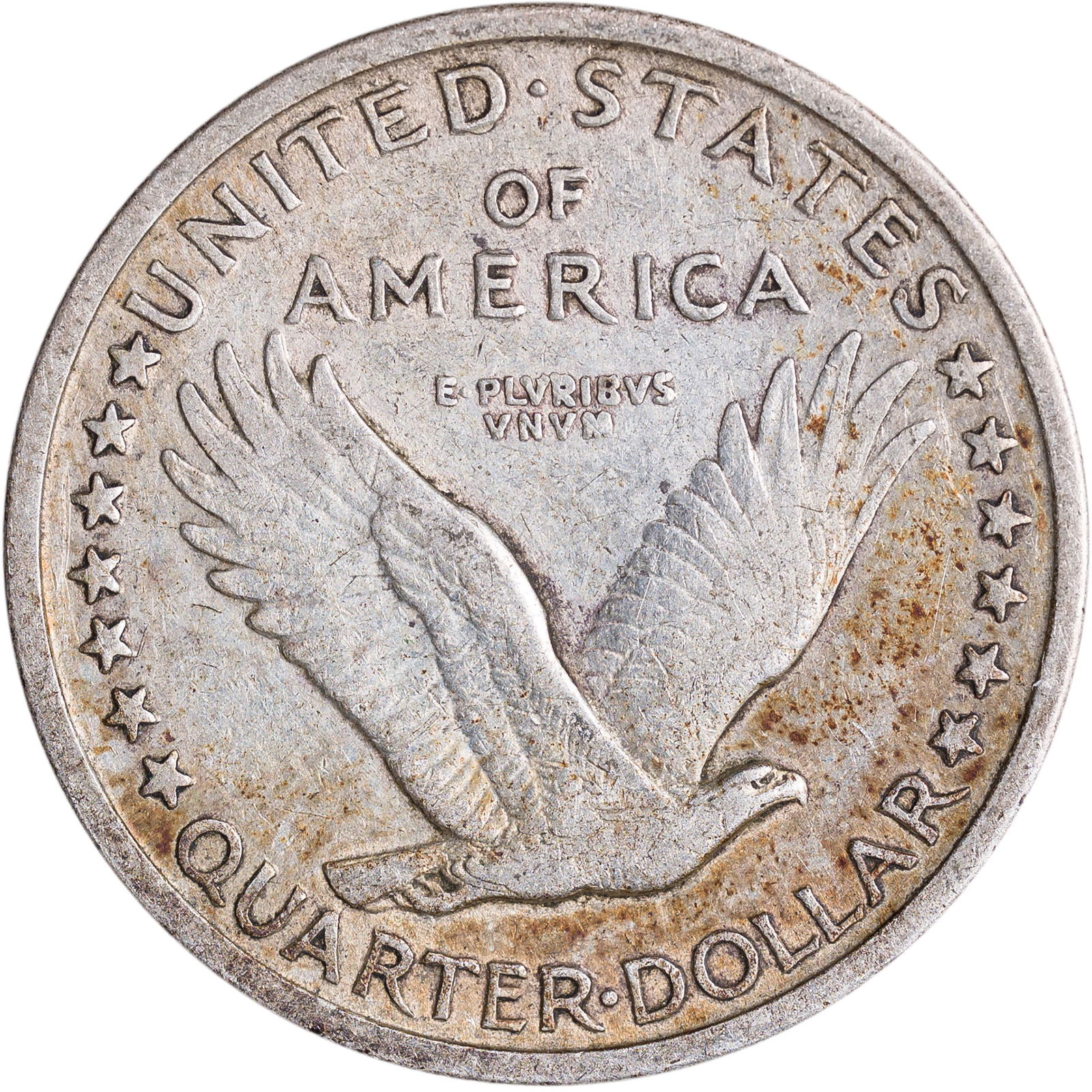 EF-40 1917 TI Standing Liberty Quarter - 2