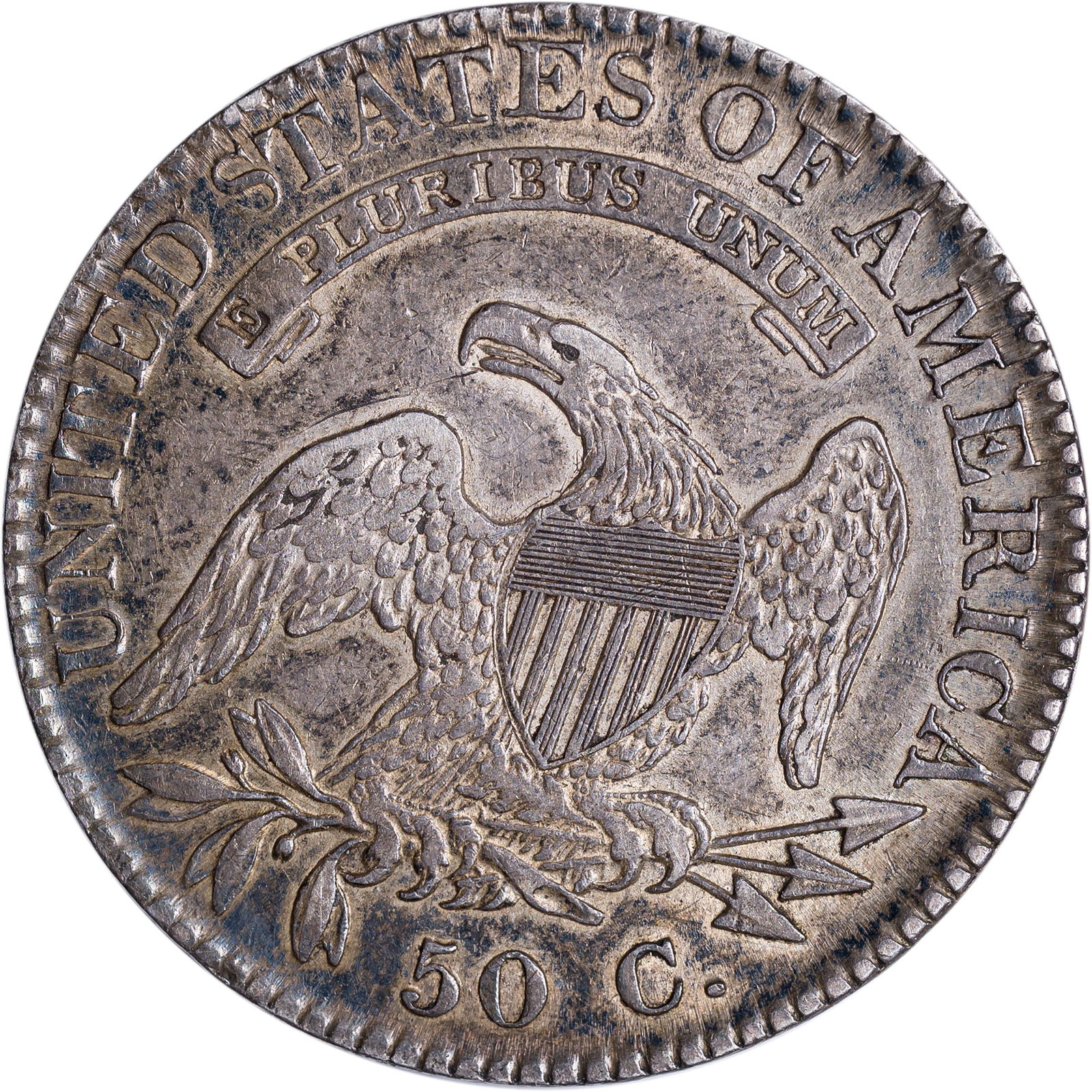 Superb AU-50 1822 Half Dollar - 2