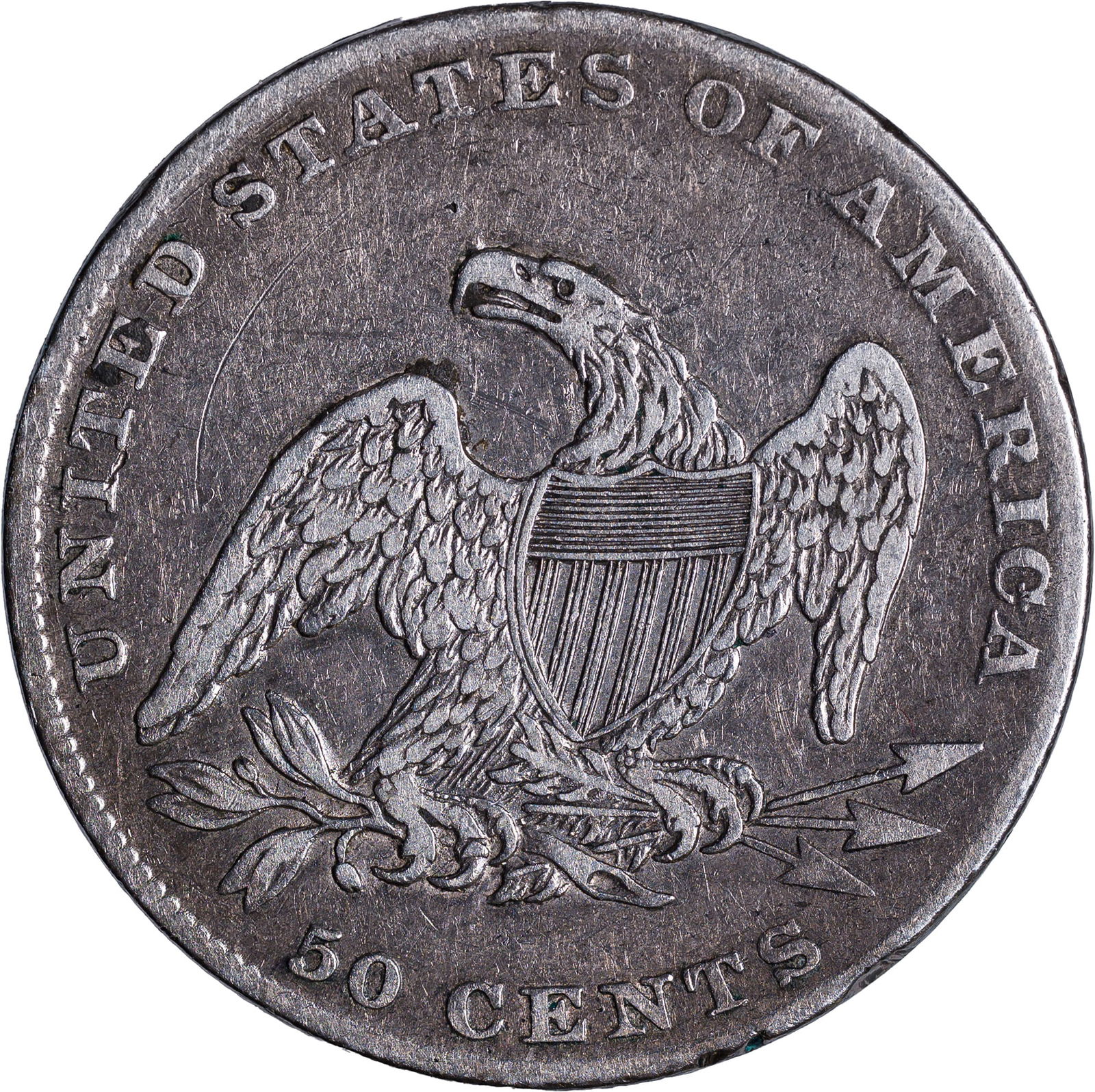 EF-40 1837 Reeded Edge Half Dollar - 2