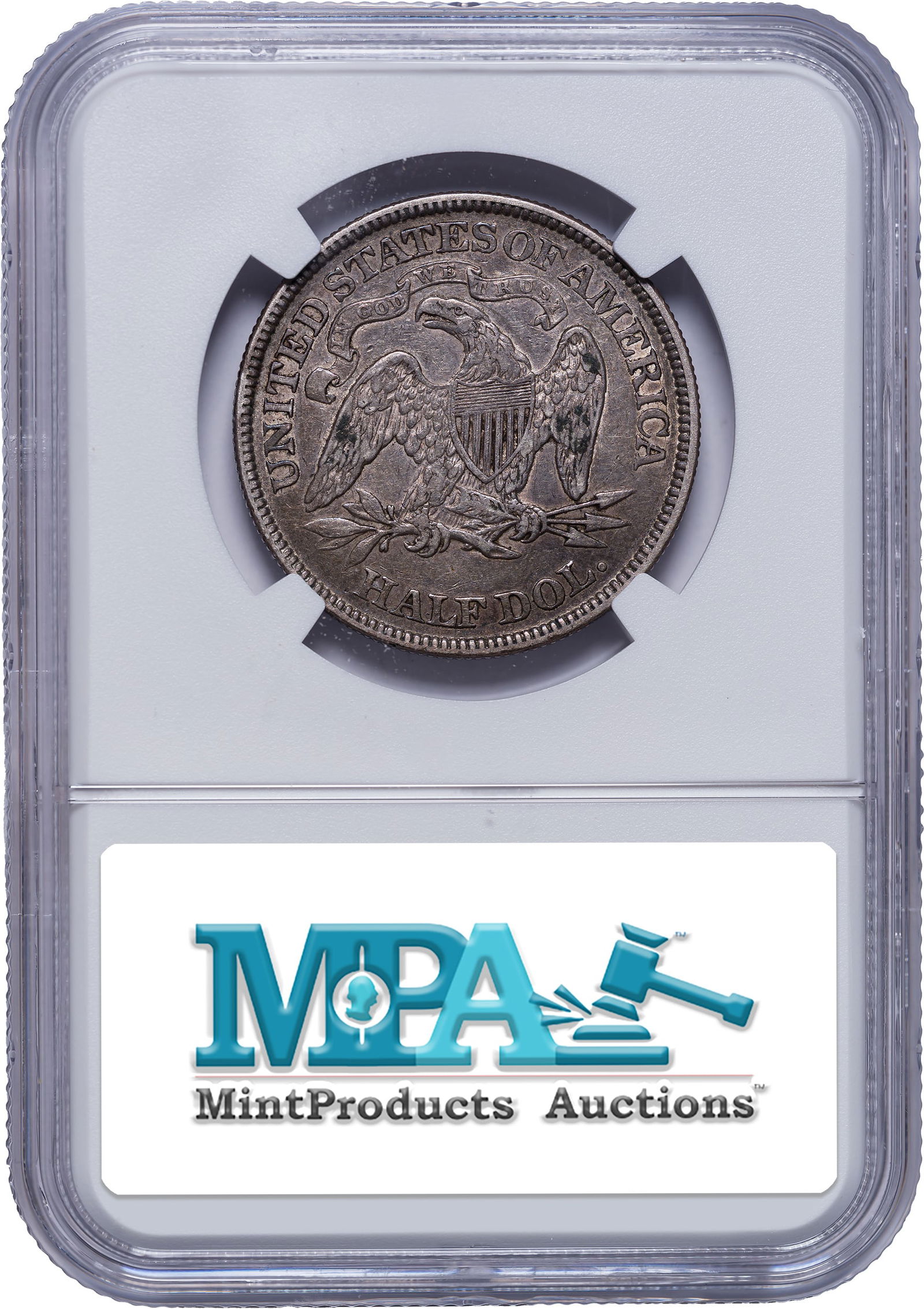 NGC EF-45 1869 Half Dollar - 2