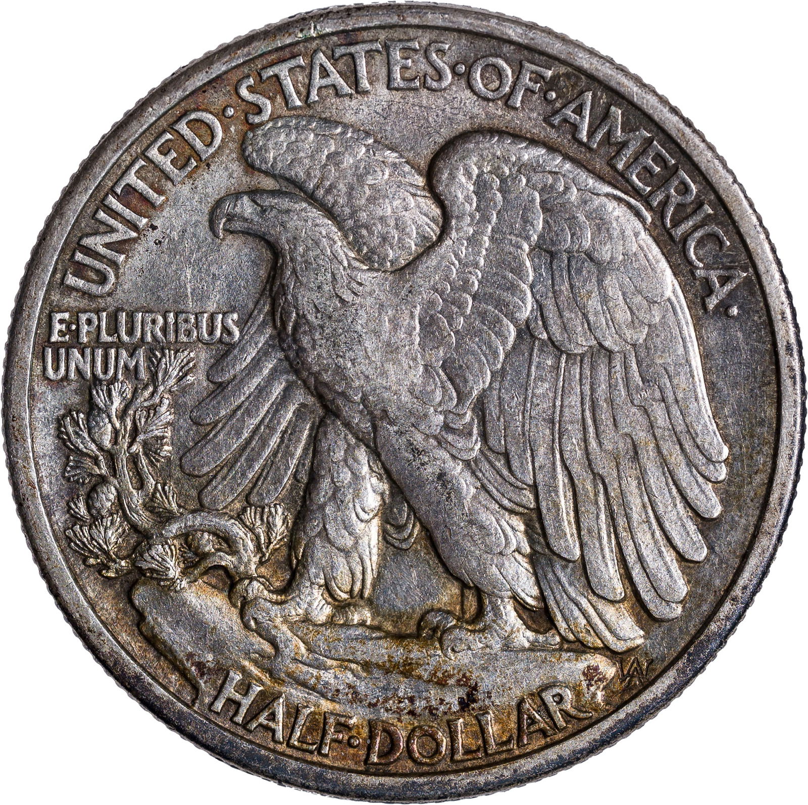 AU-50 1916-D Walking Liberty Half - 2