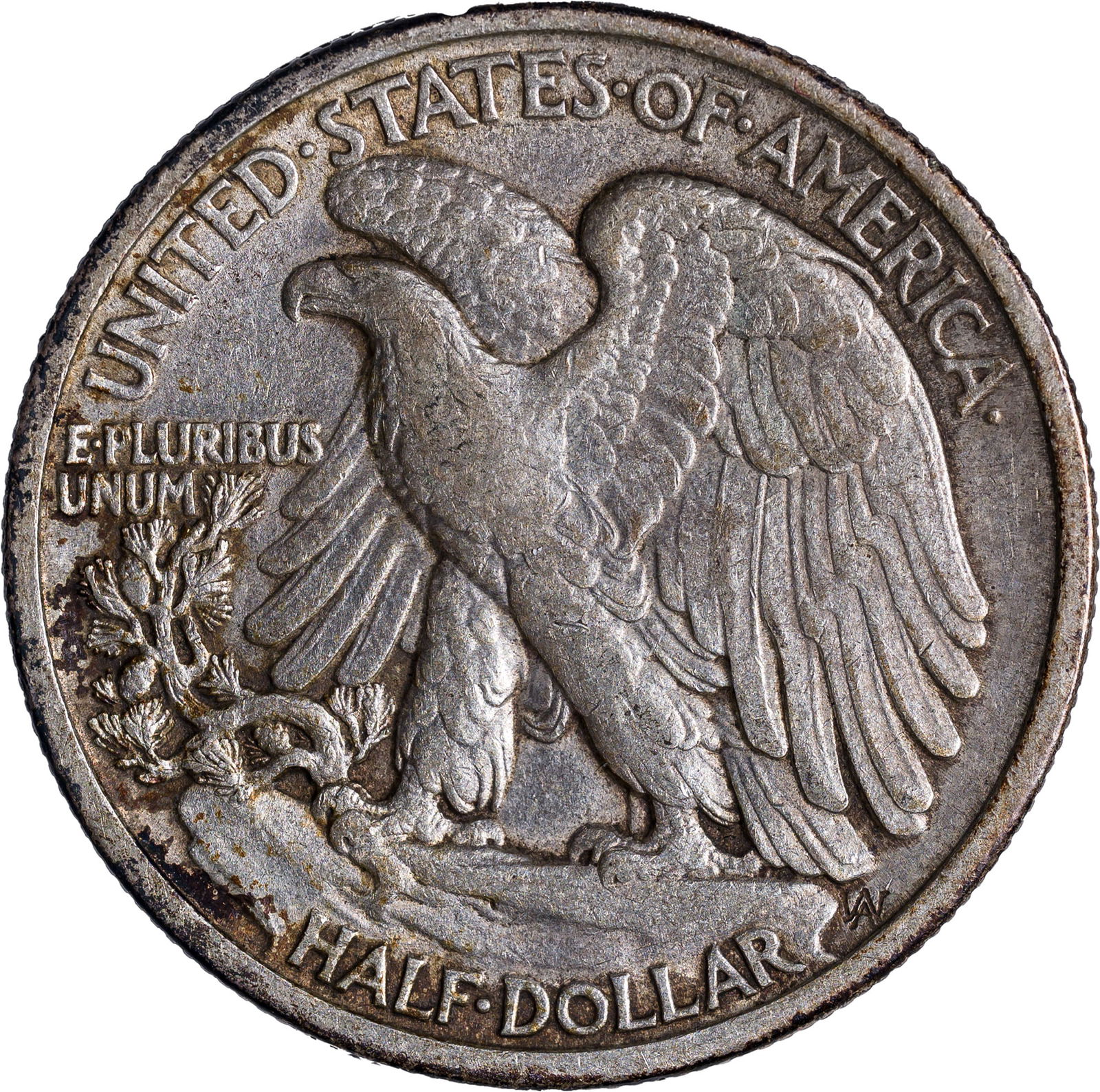 EF-40+ 1917-D Obverse Walking Liberty Half - 2