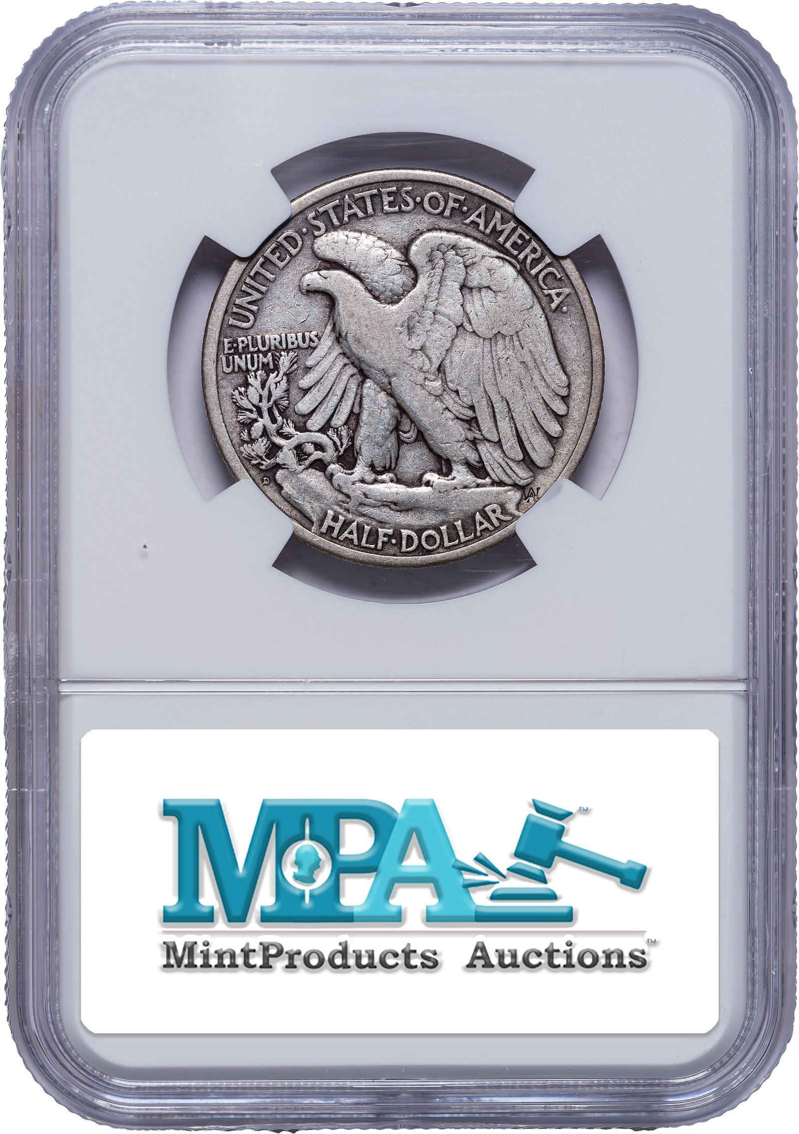 NGC VF-25 1921-D Half Dollar - 2