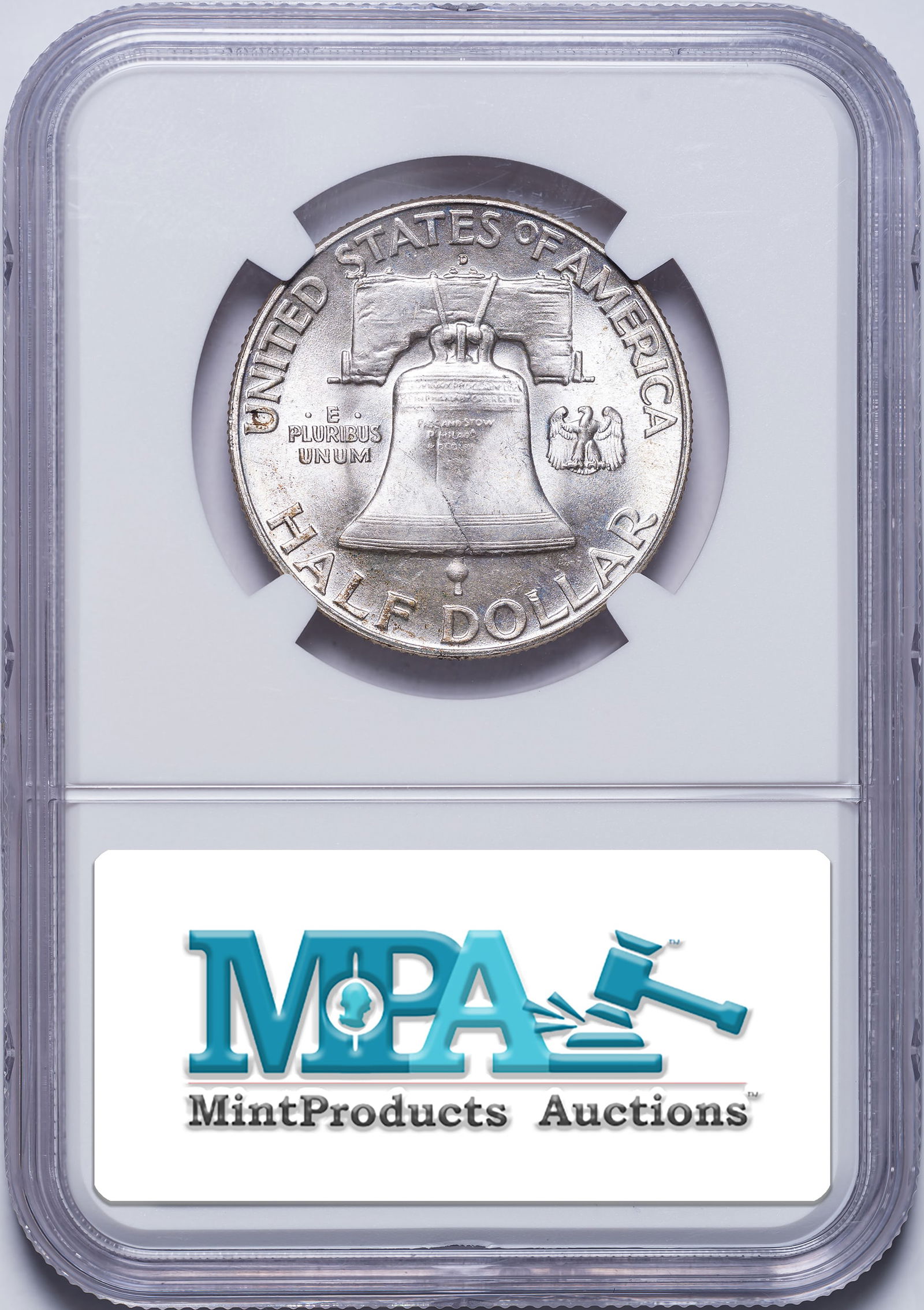 NGC MS-65 FBL 1949-D Franklin Half Dollar - 2