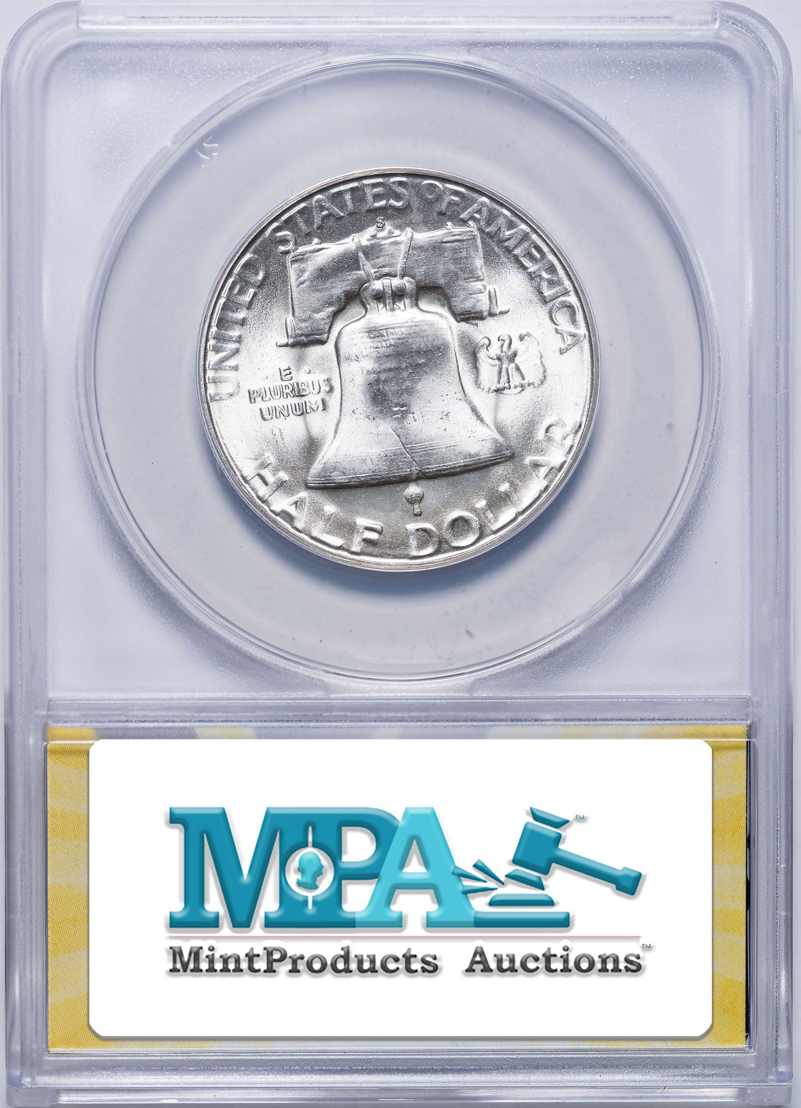 ANACS MS-65 1954-S FBL Franklin Half Dollar - 2