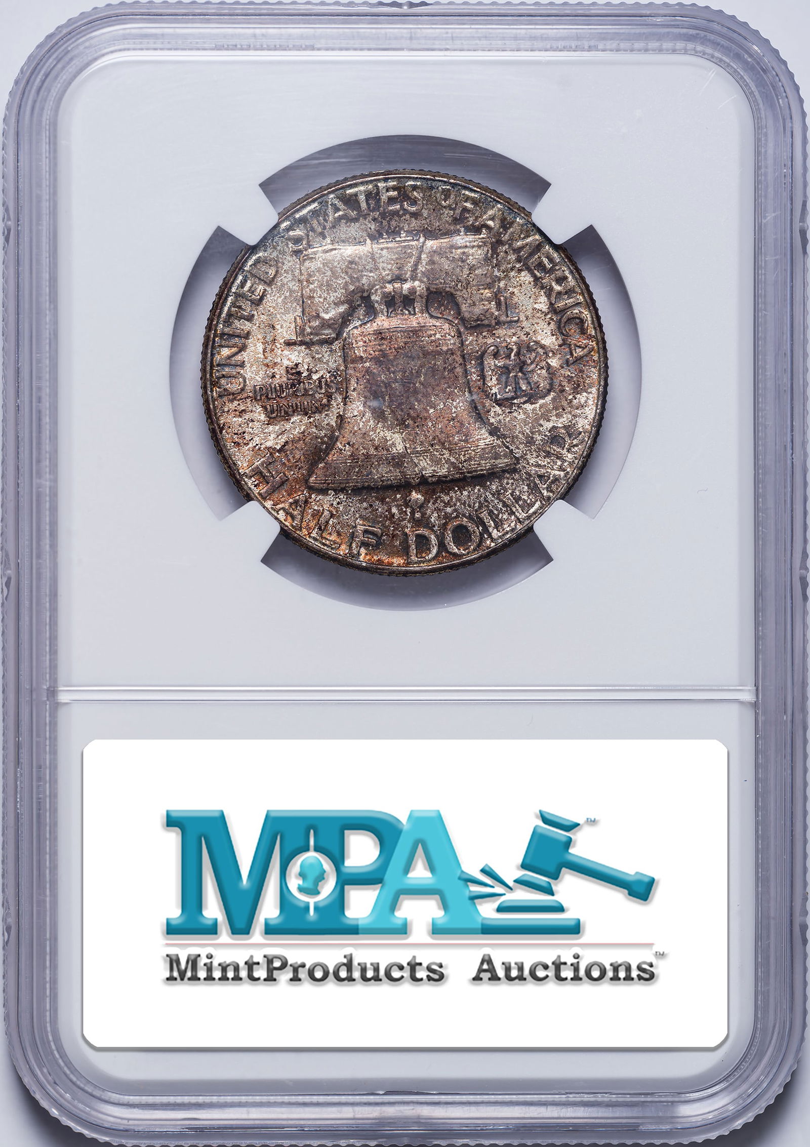 NGC MS-65 FBL 1955 Franklin Half Dollar - 2