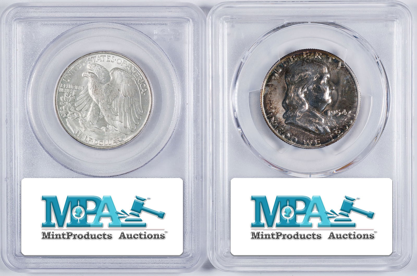 PCGS Certified Half Dollar Pair - 2