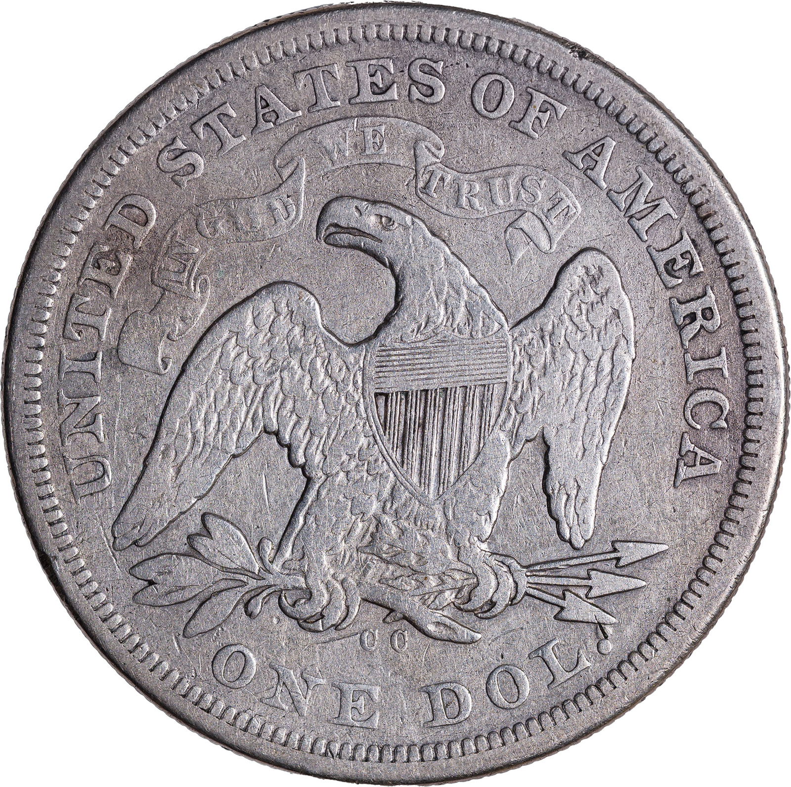 F-12 1870-CC Seated Dollar - 2