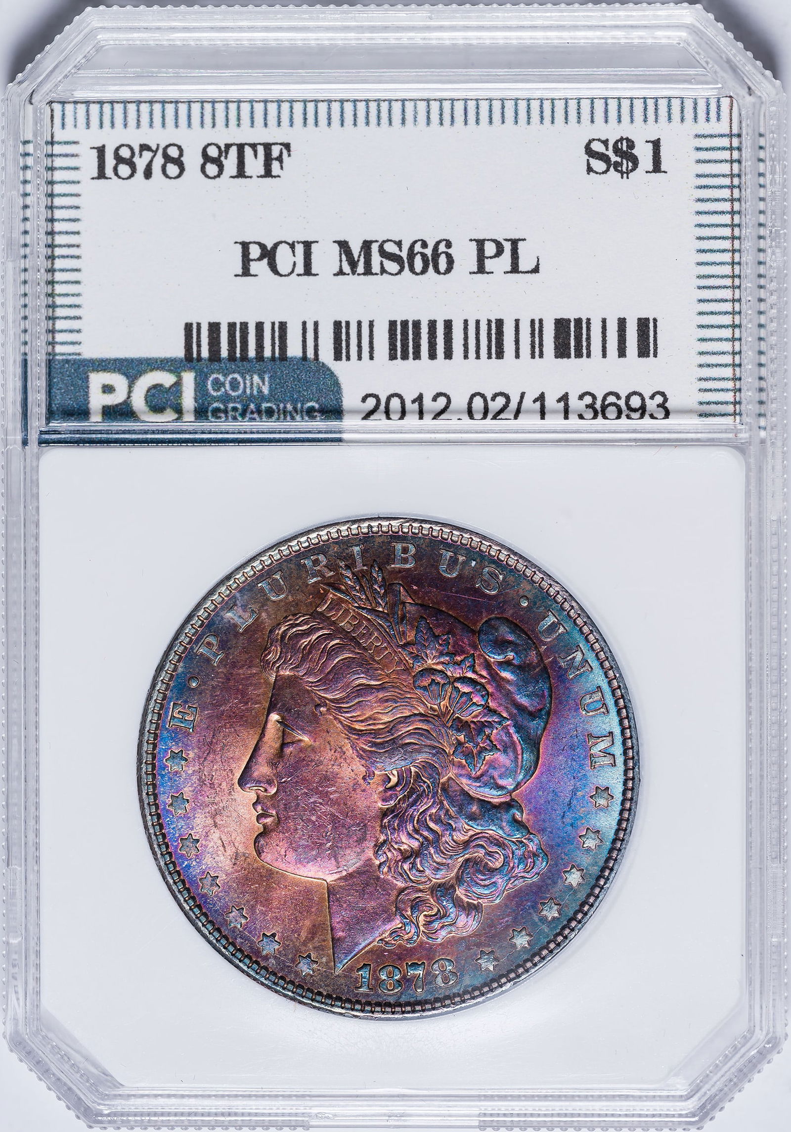 PCI MS-66 PL 1878 8TF Morgan (1 of 2)