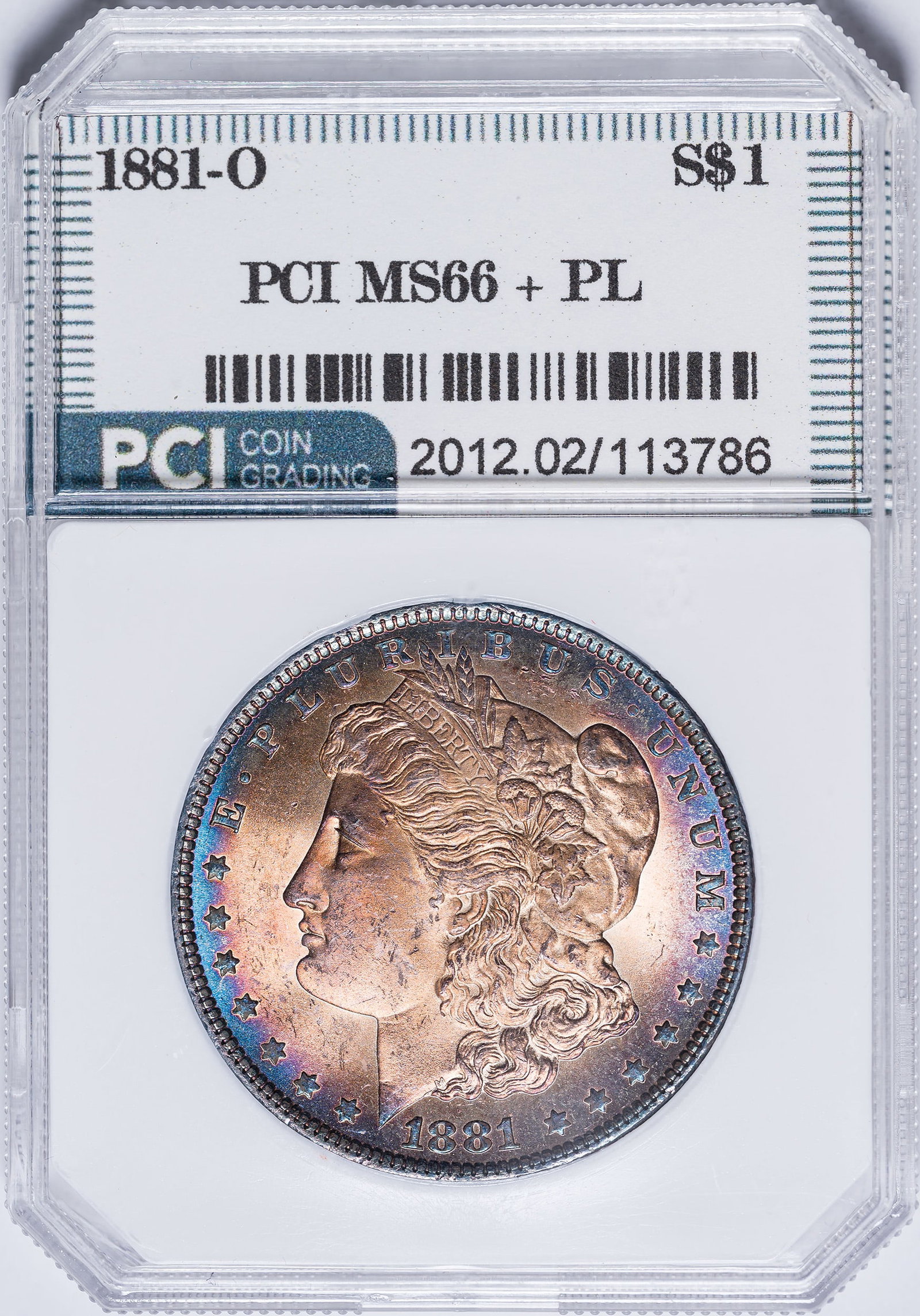 PCI MS-66+ PL 1881-O Morgan Dollar (1 of 2)