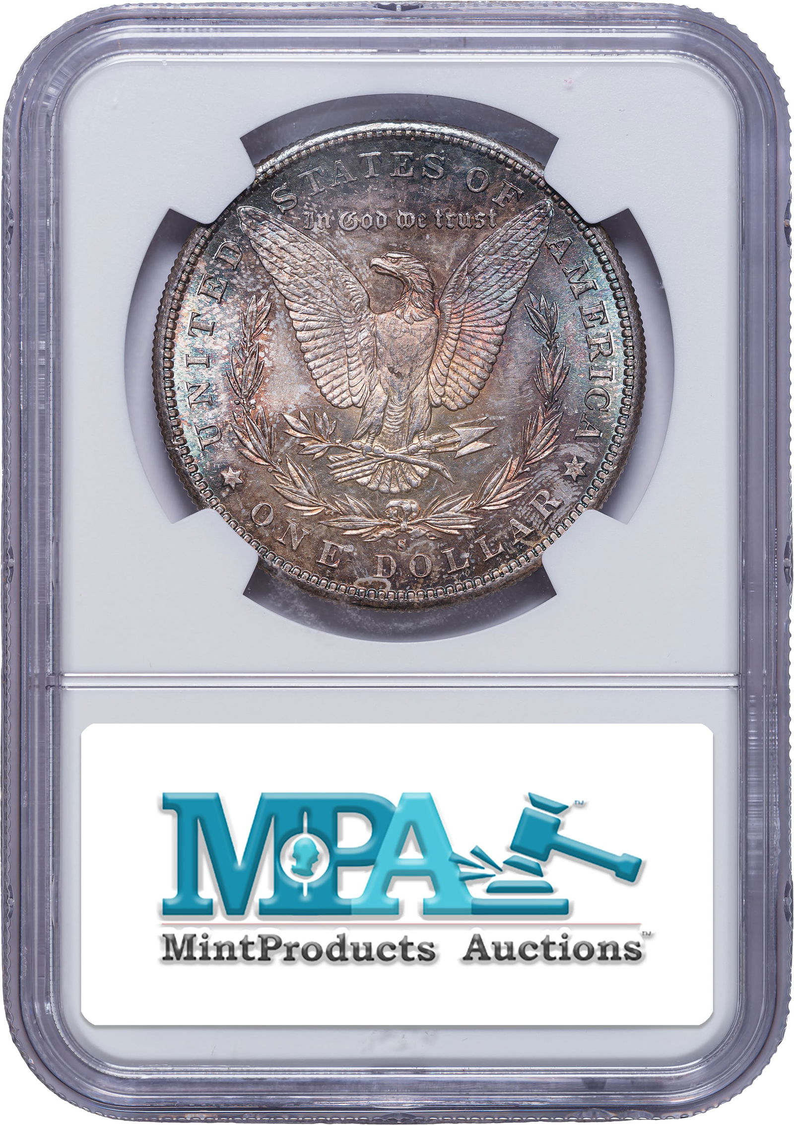 NGC MS-65 Toned 1881-S Morgan Dollar - 2