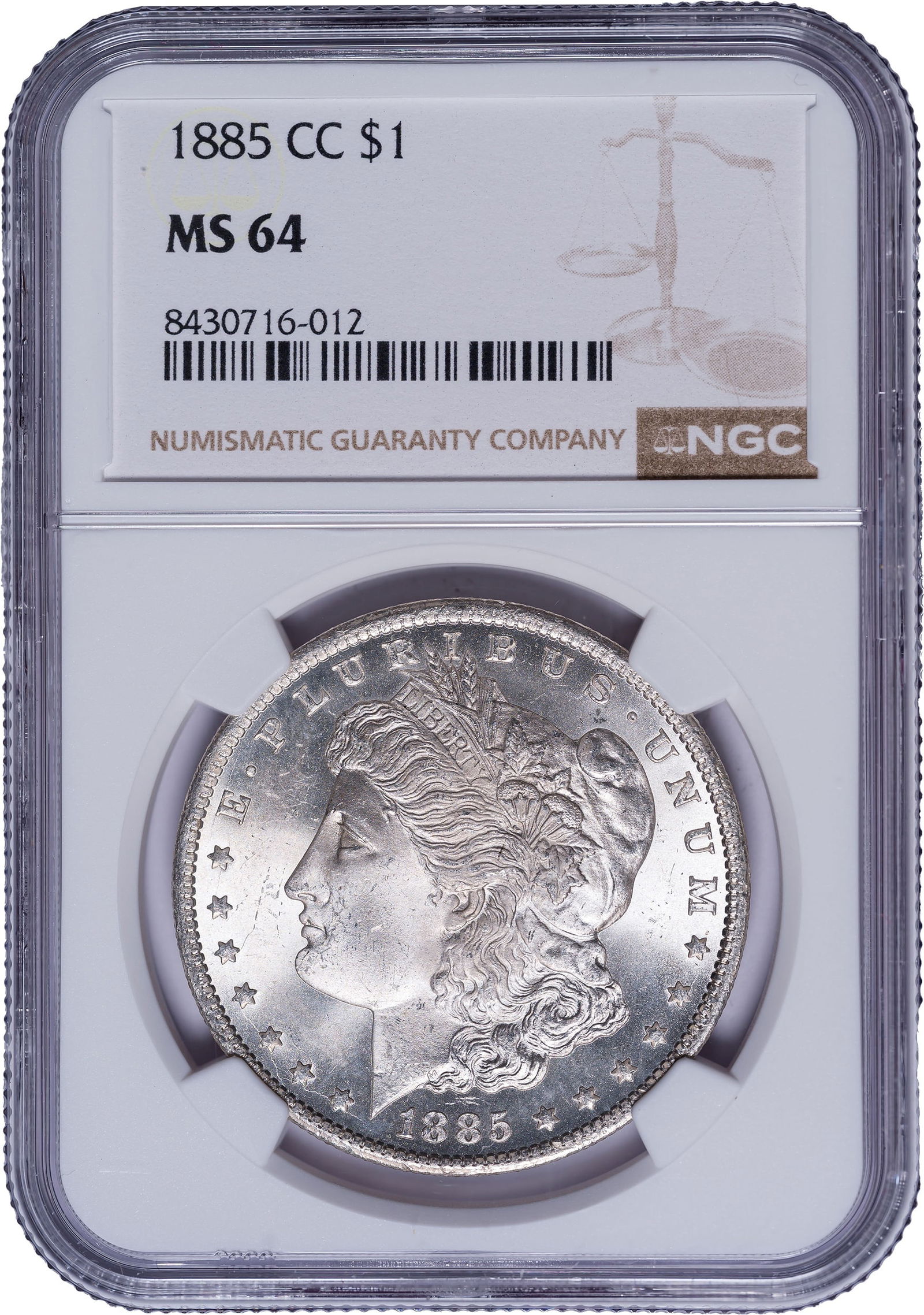 NGC MS-64 1885-CC Morgan Dollar (1 of 2)