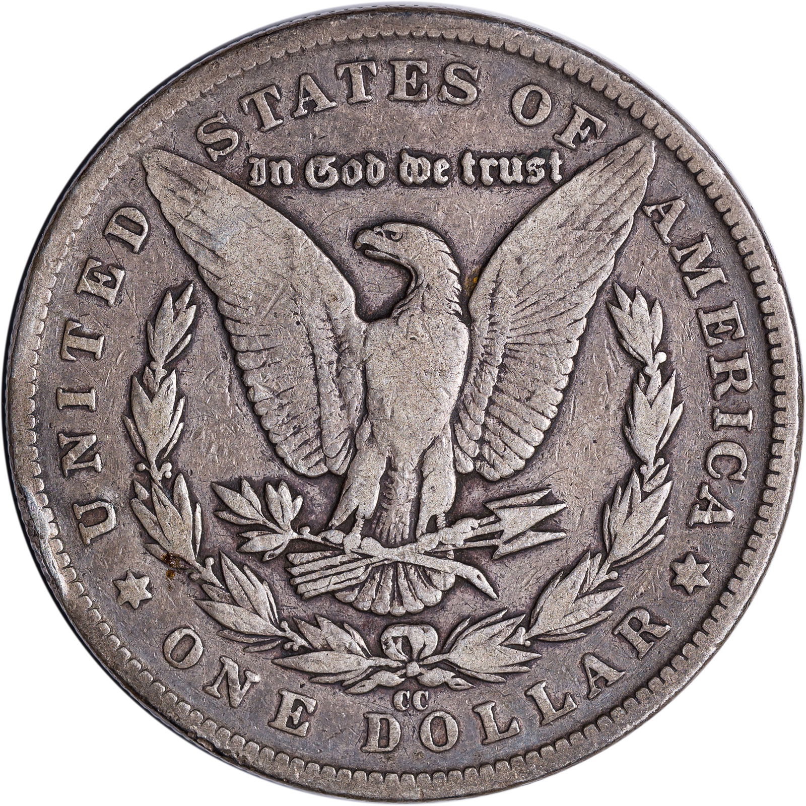 Fine-12 1890-CC Morgan Dollar - 2