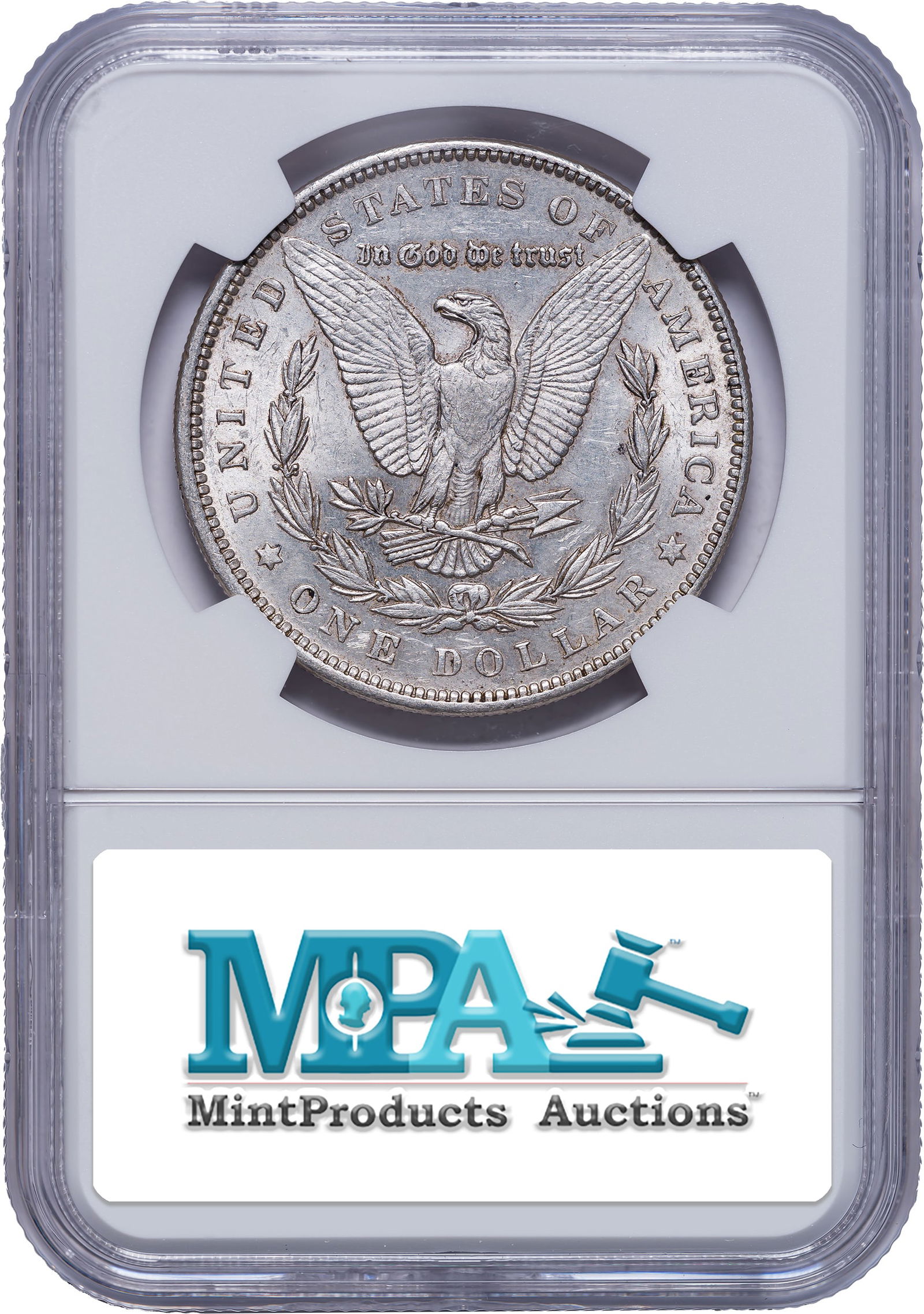 NGC AU-58 1892 Morgan Dollar - 2