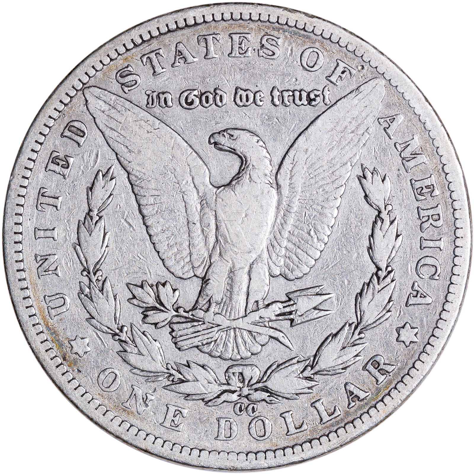 Fine-12 Details 1893-CC Morgan Dollar - 2