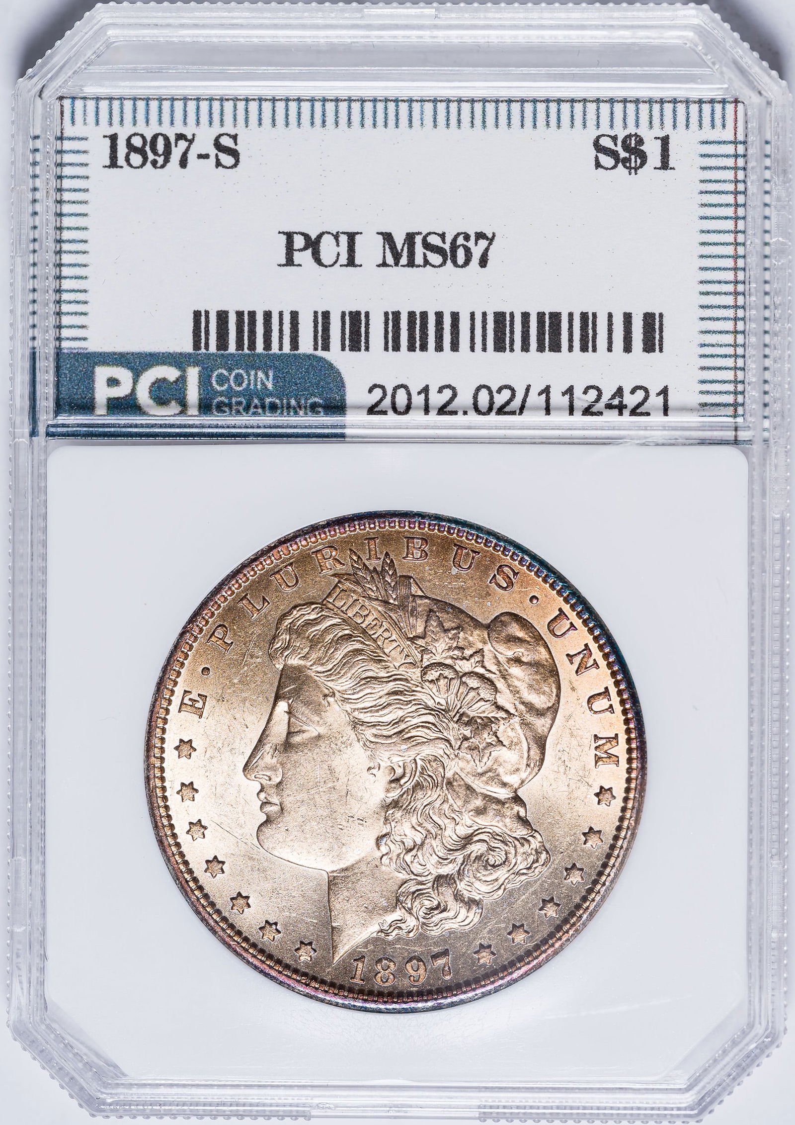PCI MS-67 1897-S Morgan Dollar (1 of 2)