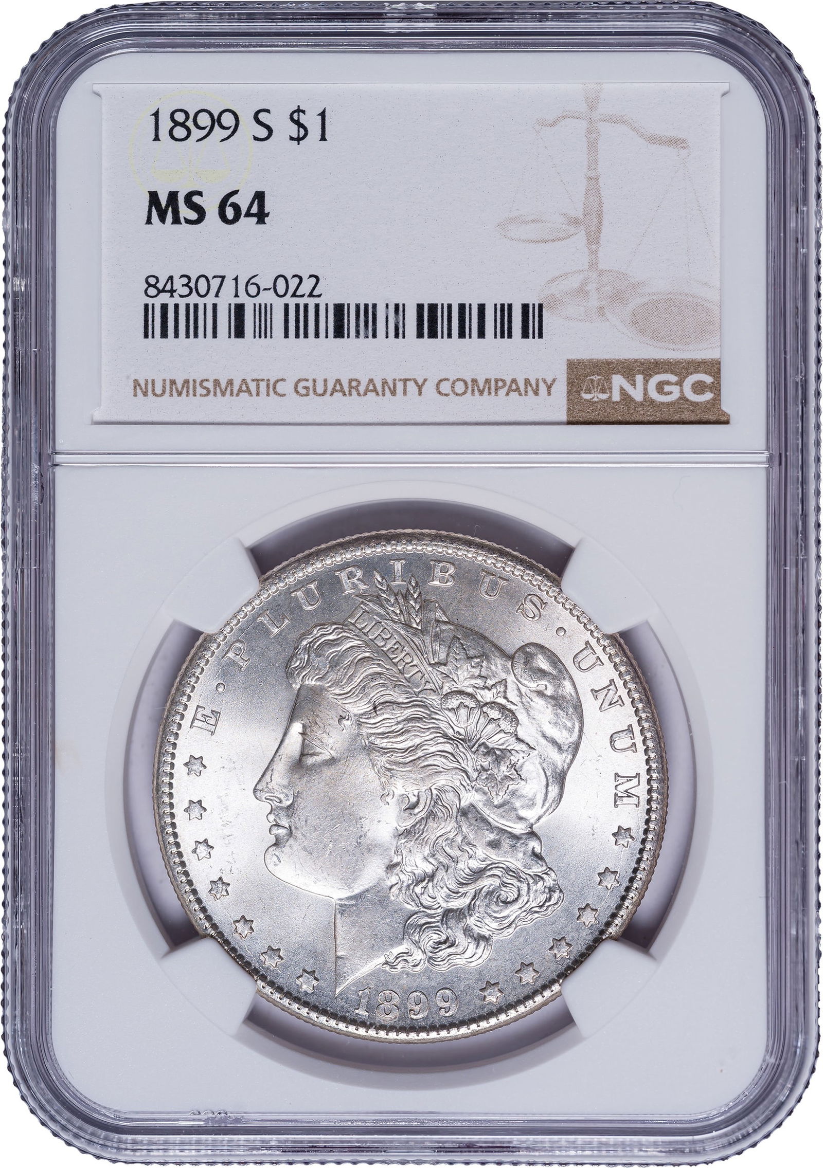 NGC MS-64 1899-S Morgan Dollar (1 of 2)
