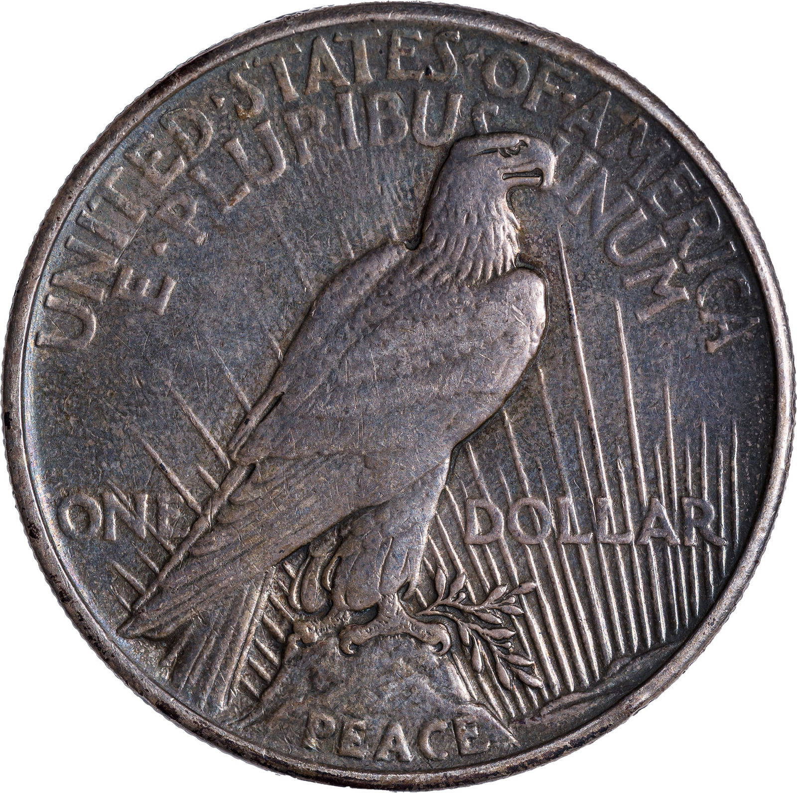 EF Details 1921 Peace Dollar - 2