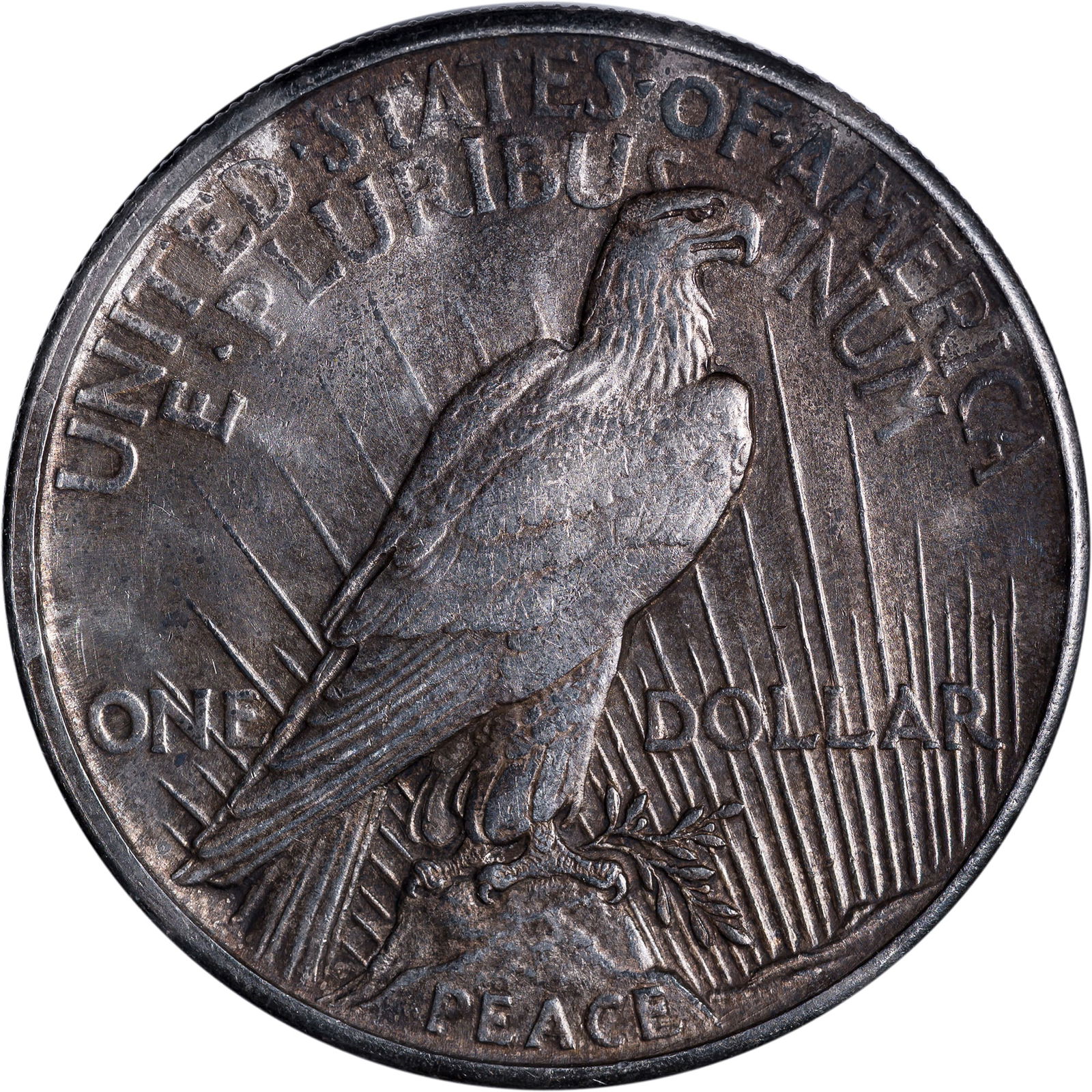 AU-50 1921 Peace Dollar - 2