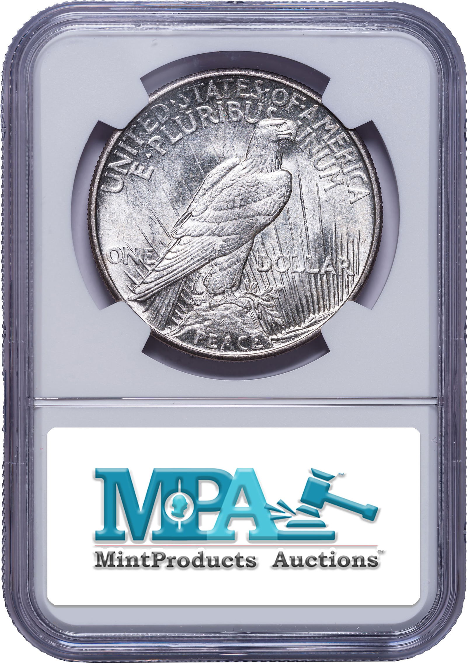 NGC MS-61 1921 Peace Dollar - 2