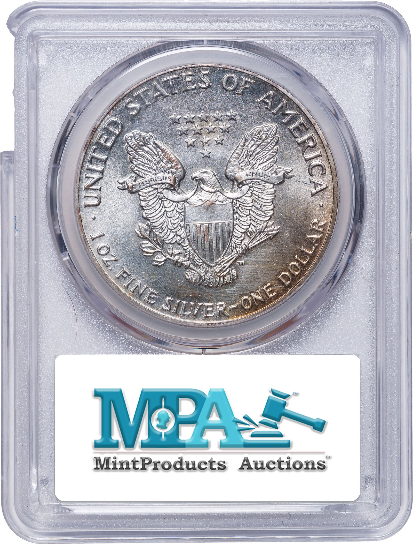 PCGS MS-67 Toned 1987 American Eagle Dollar - 2